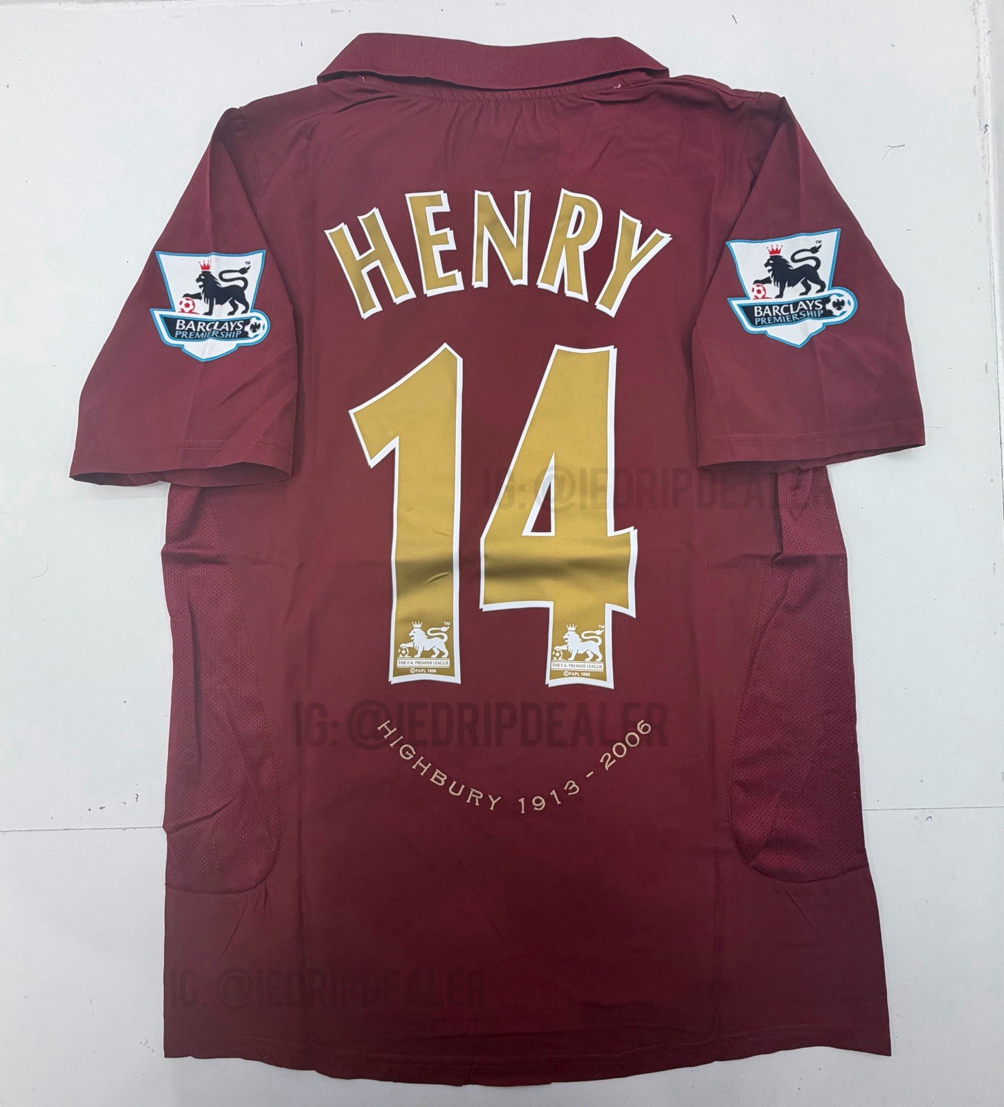 2005/06 Arsenal Home Retro Jersey Henry #14 Highbury Vintage Iconic Burgundy 2005/06 Arsenal Home Retro Jersey Henry #14 Highbury Vintage Iconic Burgundy