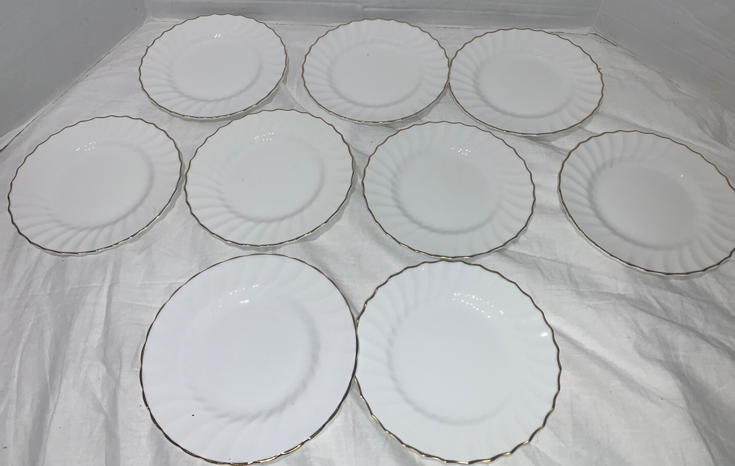 Royal Tuscan Fine Bone China Dover Set Of 9 Bread Plates
