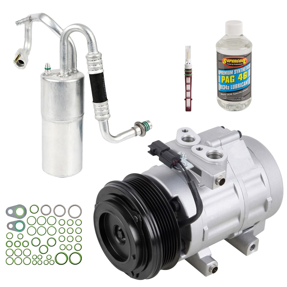 For Ford Super Duty 6.4L PowerStroke Diesel 2008-10 AC Compressor & A/C Kit TCP
