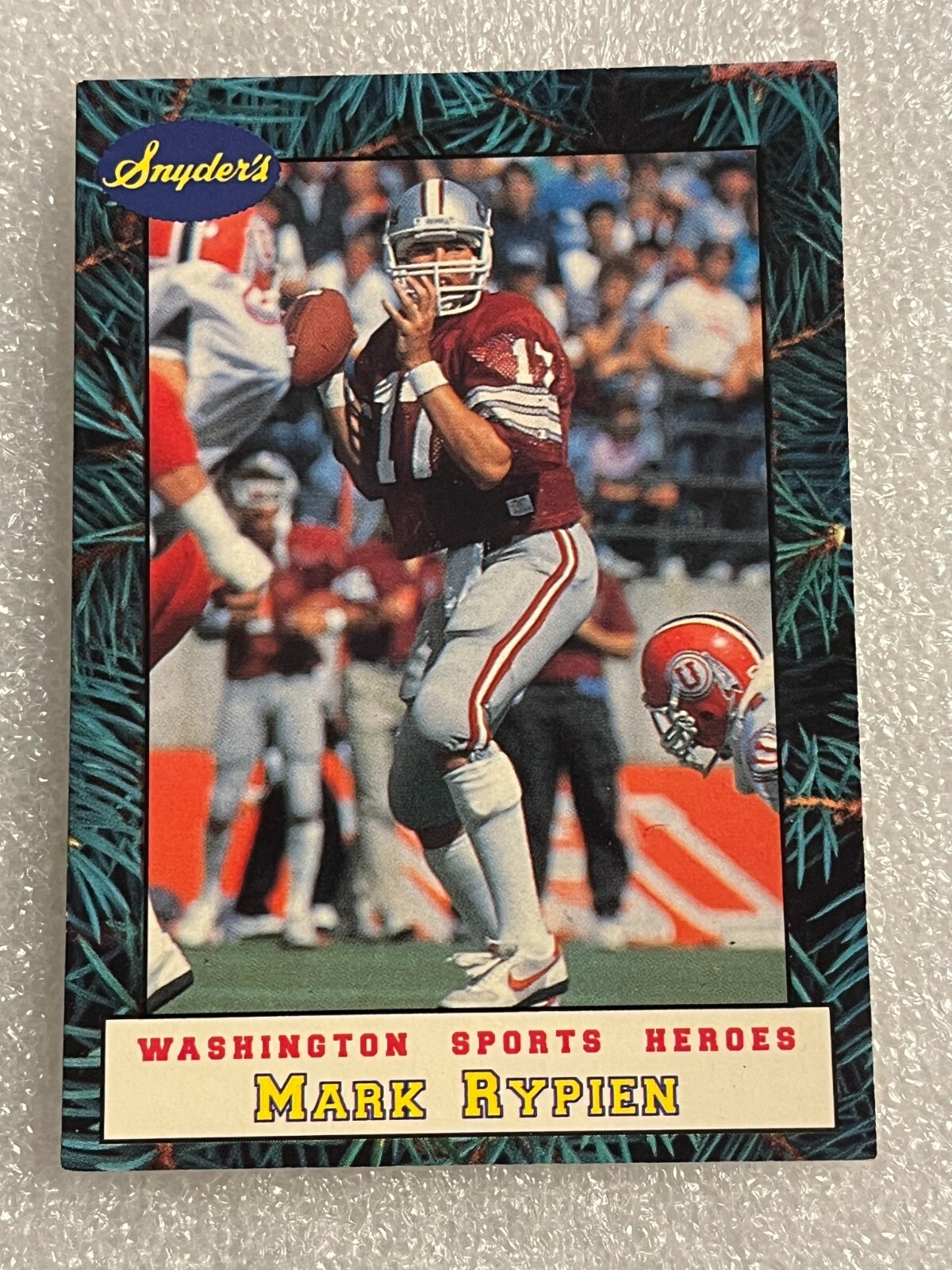 RARE 1992 Little Sun Snyder's Washington Sports Heroes Mark Rypien #2 Redskins RARE 1992 Little Sun Snyder's Washington Sports Heroes Mark Rypien #2 Redskins