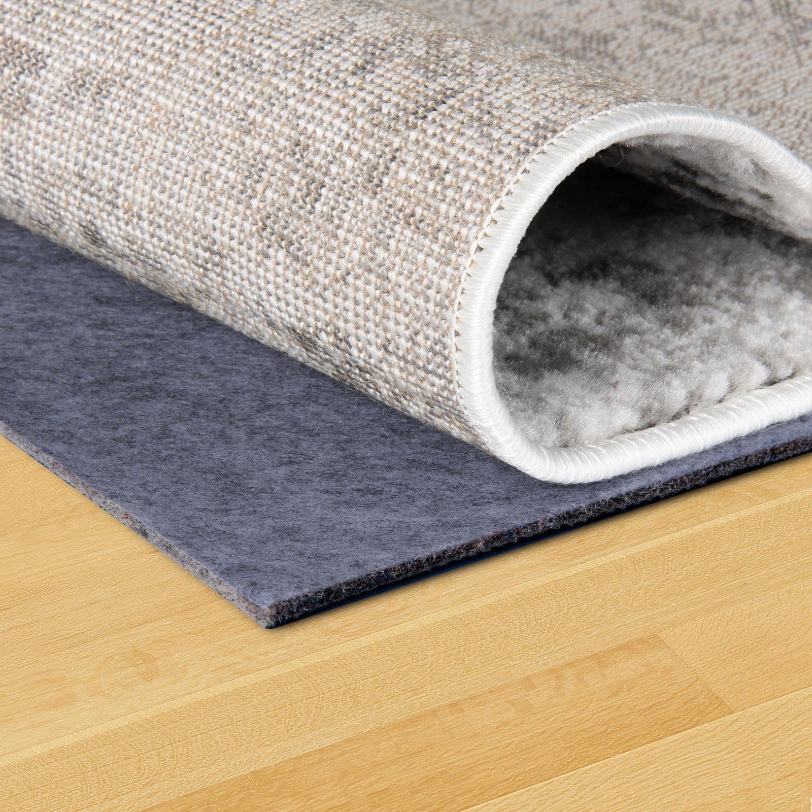 Unique Loom Uni-Luxe 8\' x 10\' Felt Rubber Non-Slip Rug Pad 1/4\