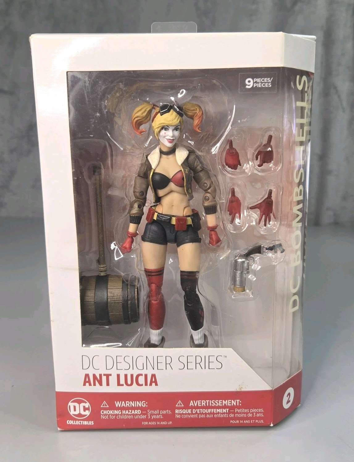2017 DC Bombshells DC Designer Series ANT LUCIA Harley Quinn Action Figure 2017 DC Bombshells DC Designer Series ANT LUCIA Harley Quinn Action Figure