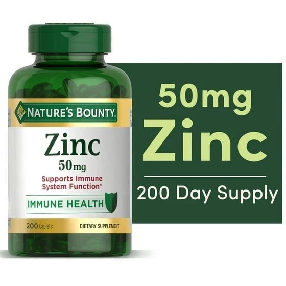 Nature\'s Bounty Zinc 50 mg 200 Ct Tablet Support Immume System