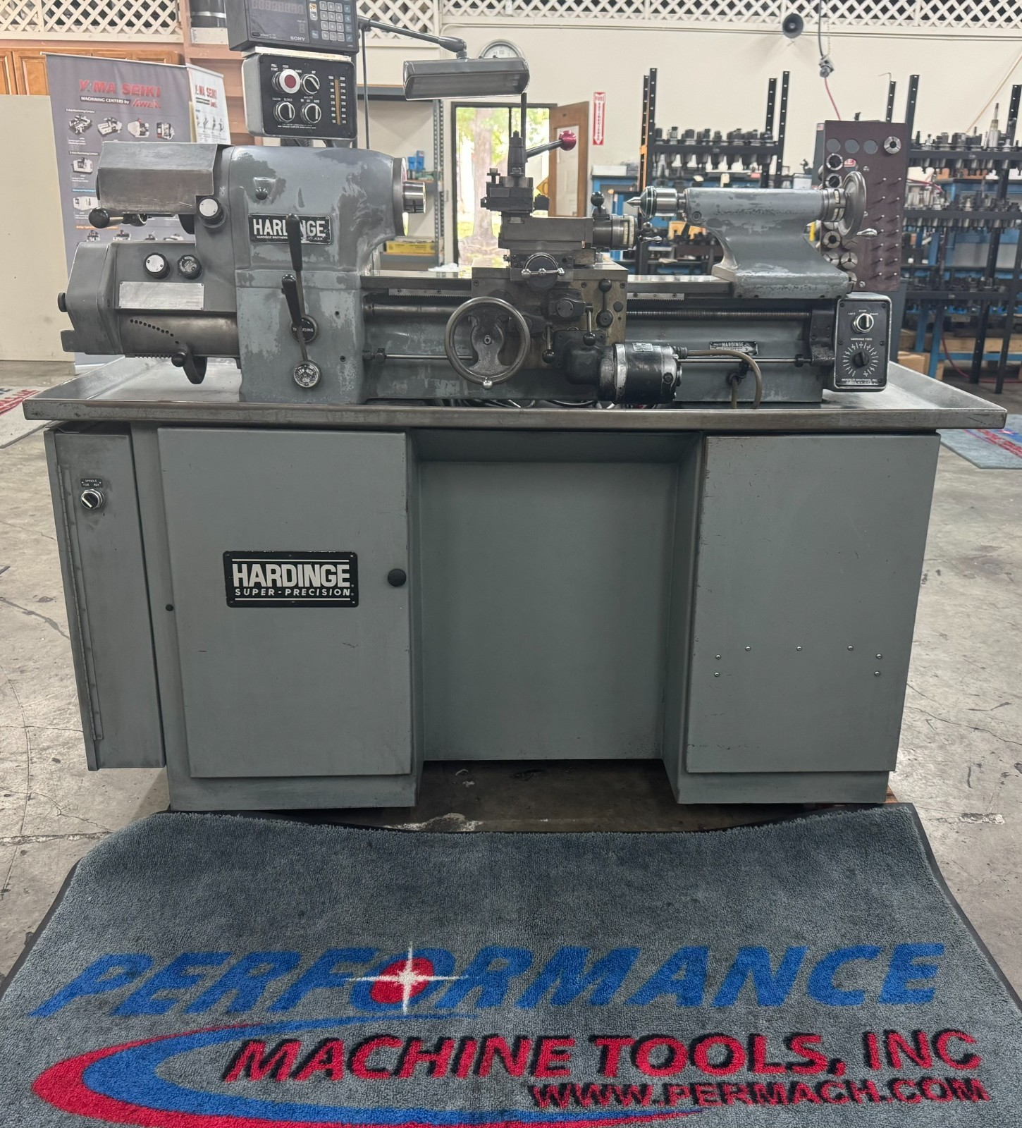 HARDINGE HLV-H EM Inch Metric Super Precision Toolroom Lathe