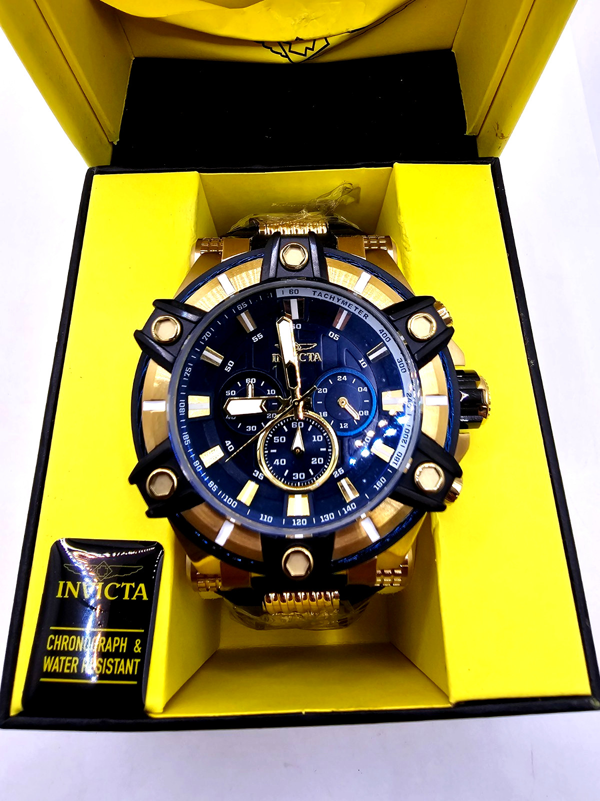 Invicta 39187 Men's Bolt 52mm Blue Dial Quartz Wrist Watch