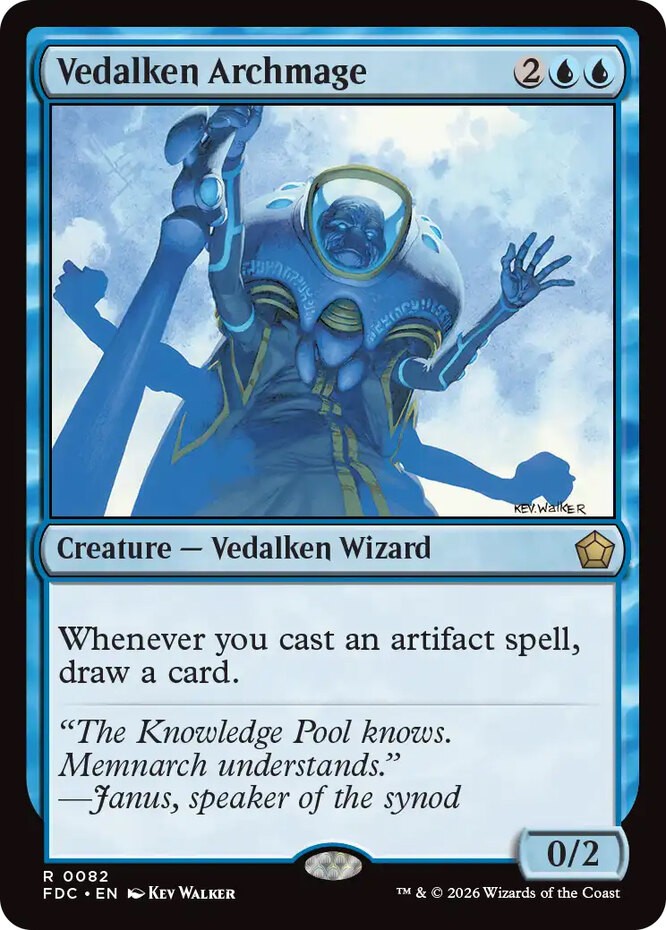 x1 Vedalken Archmage R MTG Commander: Foundations M/NM, English x1 Vedalken Archmage R MTG Commander: Foundations M/NM, English