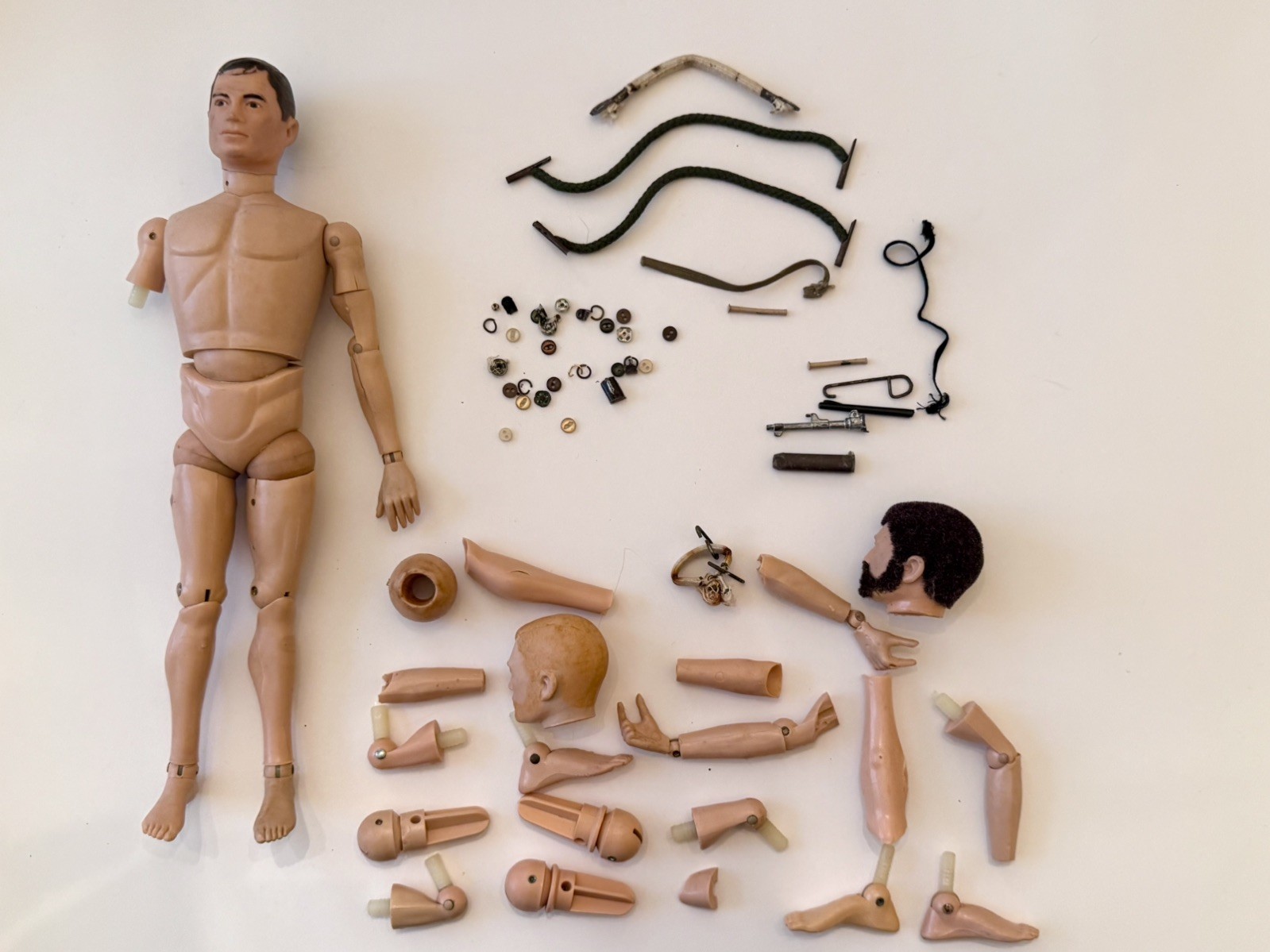 Vintage 1964 Hasbro GI Joe 12” Figure Body Parts Repair  Misc Accessories