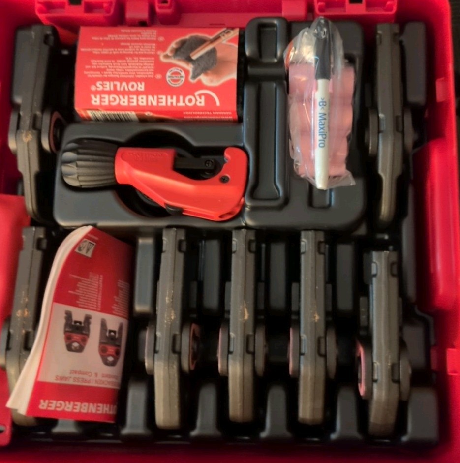 Rothenberger Romax Compact TT press tool set Rothenberger Romax Compact TT press tool set