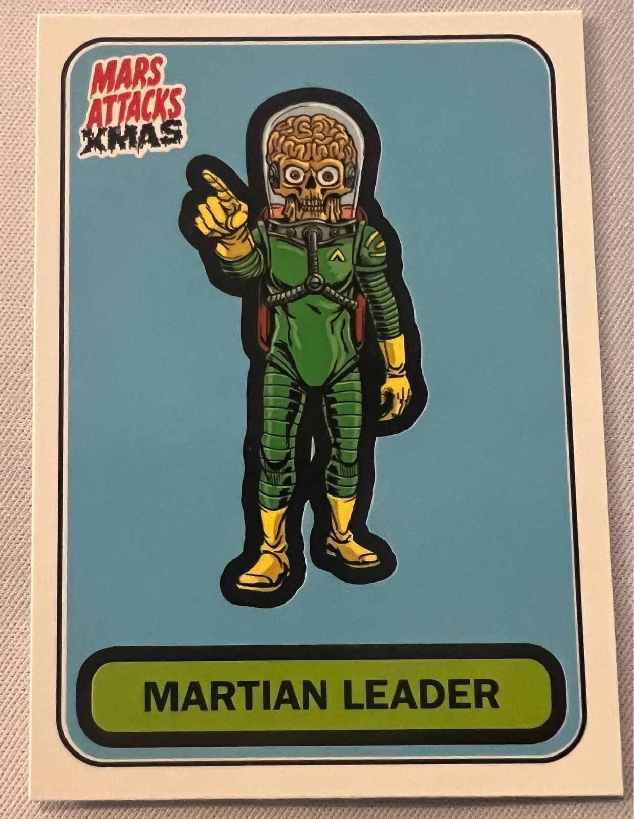2026 Topps Mars Attacks Christmas B-57 Martian Leader Character Card