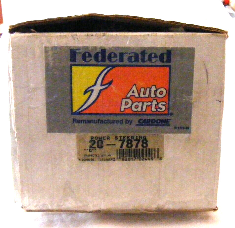 Vintage Cardone 20-7878 Power Steering Pump NOS 1980-96 Ford Models 3-e Vintage Cardone 20-7878 Power Steering Pump NOS 1980-96 Ford Models 3-e