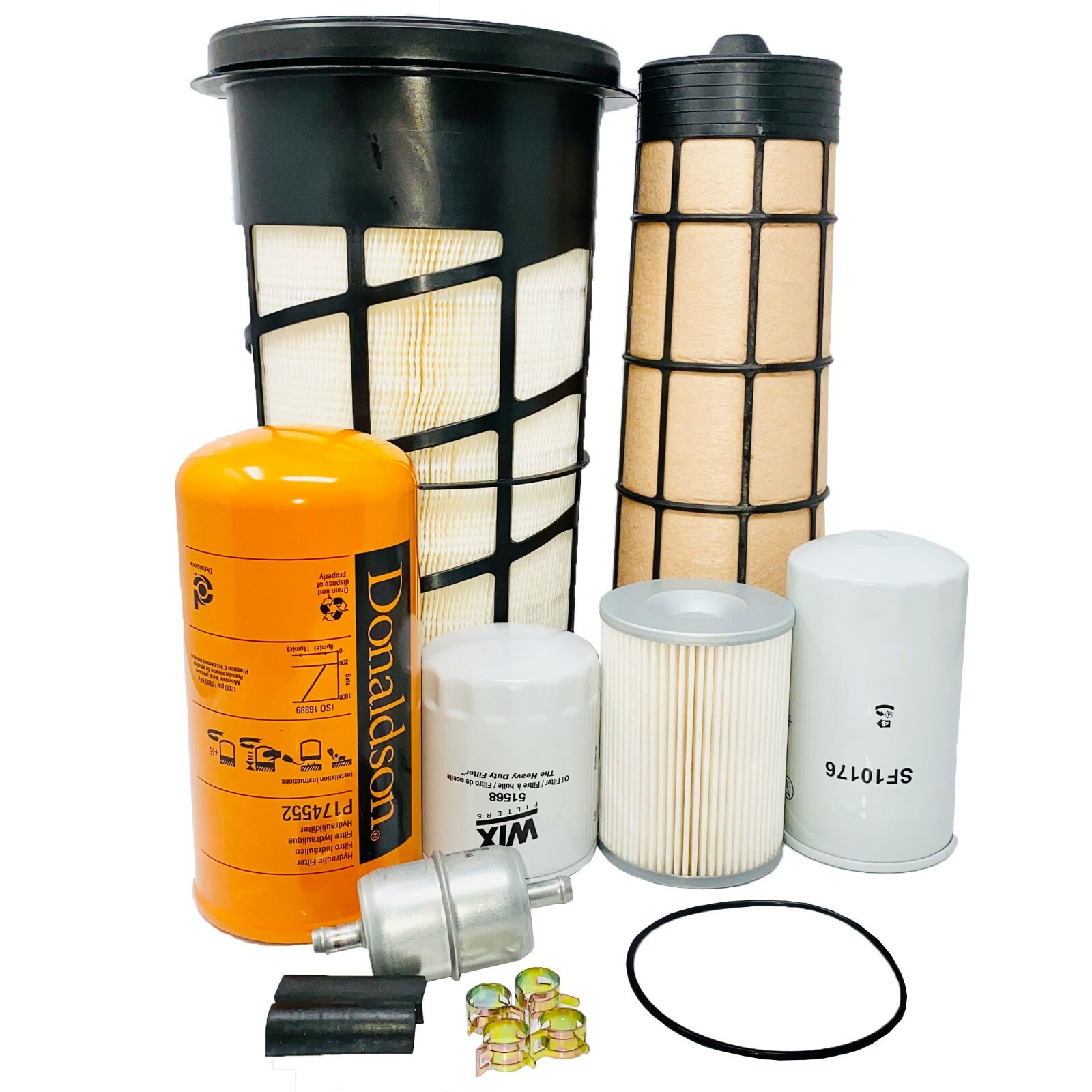 CFKIT Filter Kit for John Deere 328E, 329E, 332E & 333E Loader(With Air Filters)