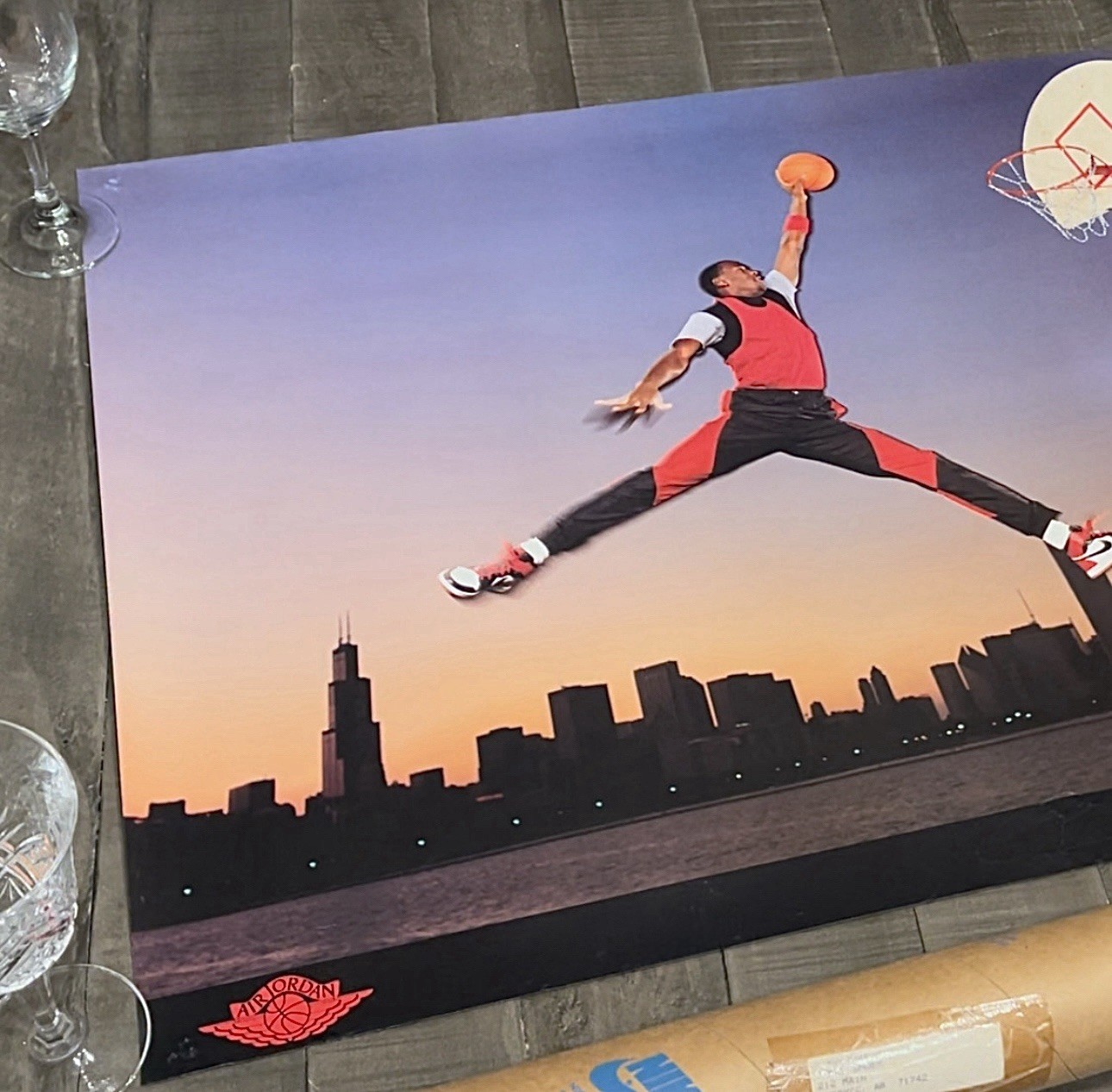 VINTAGE 1985 Nike Air Jordan Jumpman 80s Poster ~ Excellent Condition $1899 firm VINTAGE 1985 Nike Air Jordan Jumpman 80s Poster ~ Excellent Condition $1899 firm
