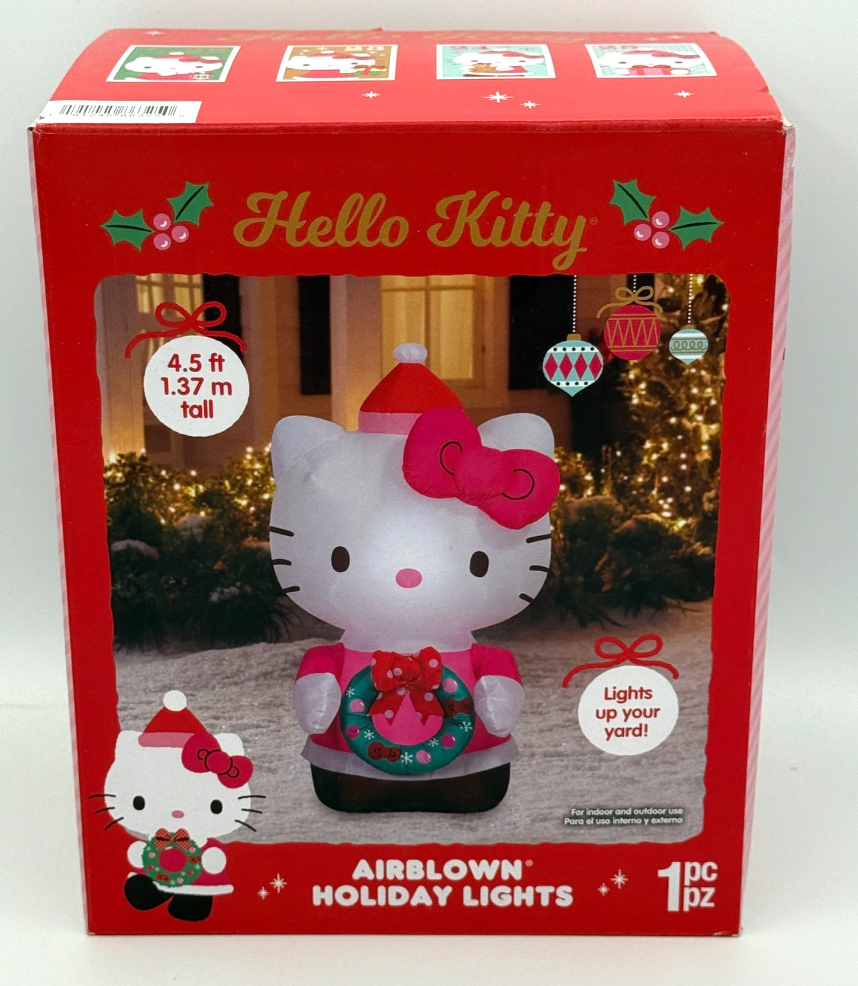 Gemmy Hello Kitty Christmas Airblown Inflatable 4.5 ft Indoor Outdoor 886325