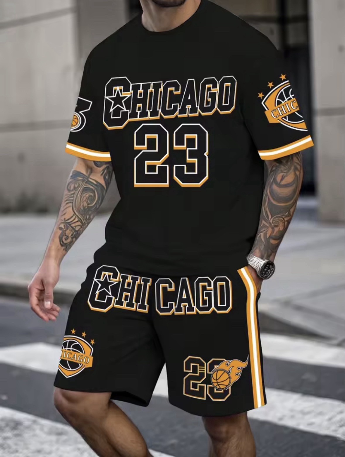 Conjunto Deportivo para Hombre- Baloncesto y Entrenamiento