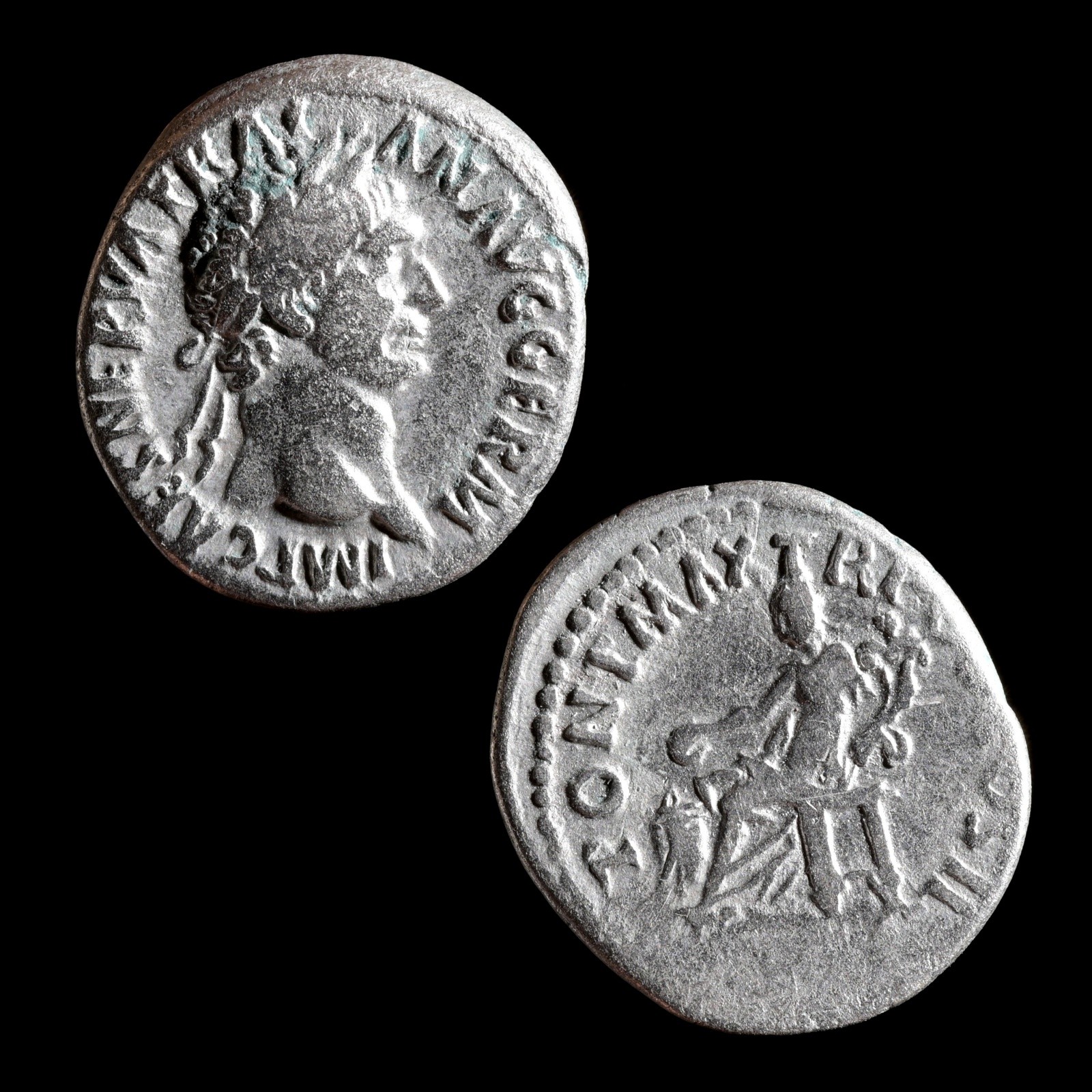 Trajan AR Denarius 98-99 AD Rome Concordia Ancient Roman Silver Coin Trajan AR Denarius 98-99 AD Rome Concordia Ancient Roman Silver Coin