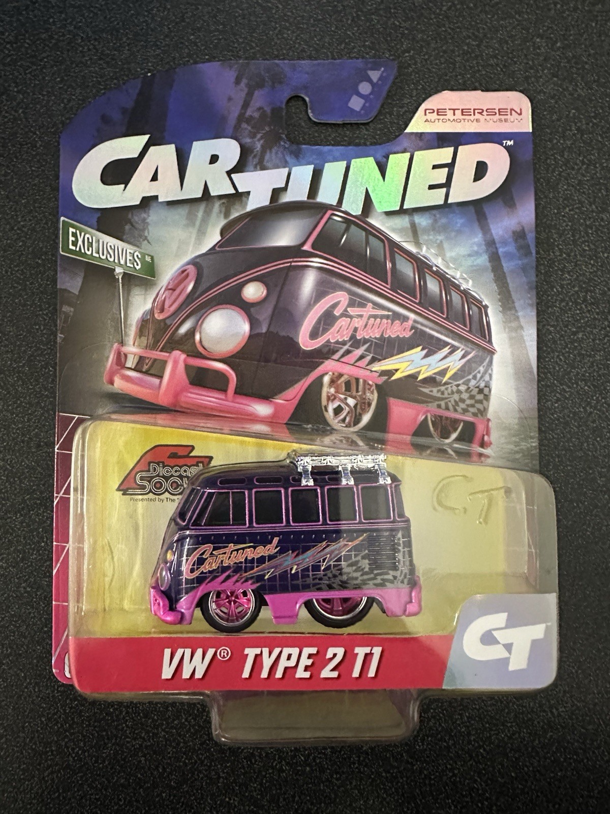 Petersen Museum Diecast Social Exclusive MGA Car Tuned VW Type 2 TI Diecast Car Petersen Museum Diecast Social Exclusive MGA Car Tuned VW Type 2 TI Diecast Car