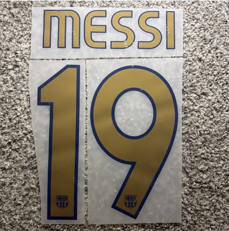 2007/2008 Barcelona Away Messi Player size Nameset Name Number La Liga #19 2007/2008 Barcelona Away Messi Player size Nameset Name Number La Liga #19