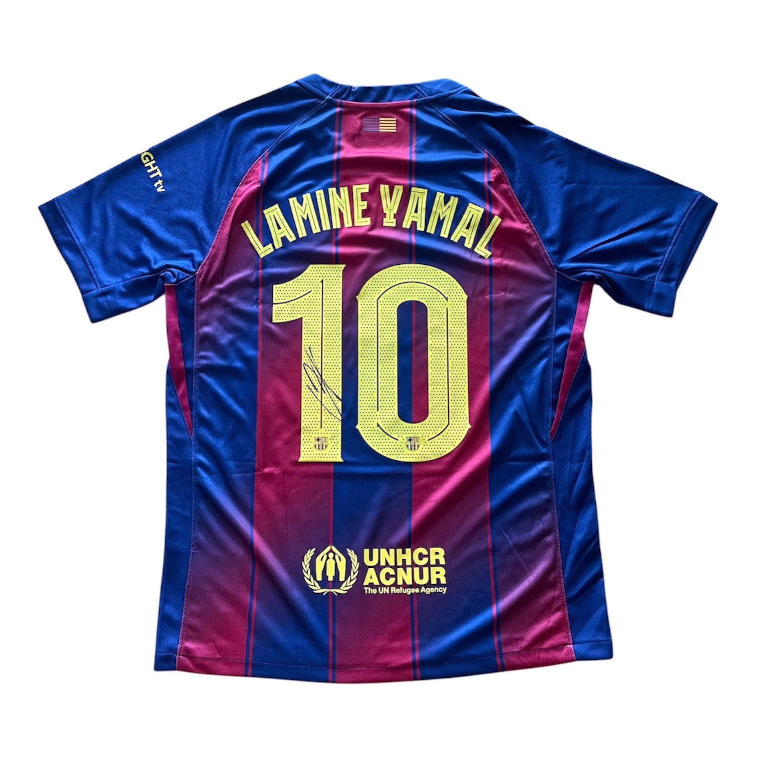 Barcelona FC-Home Shirt Lamine Yamal signed with ICONS Certification