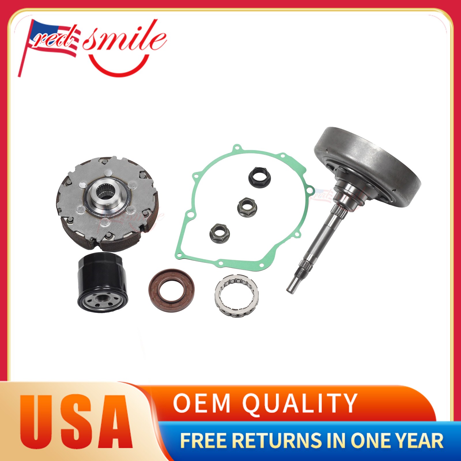 Wet Clutch 6 Shoe Kit Drum Shoe For HiSun 750 550 MTD Cub Cadet Challenger 19-21