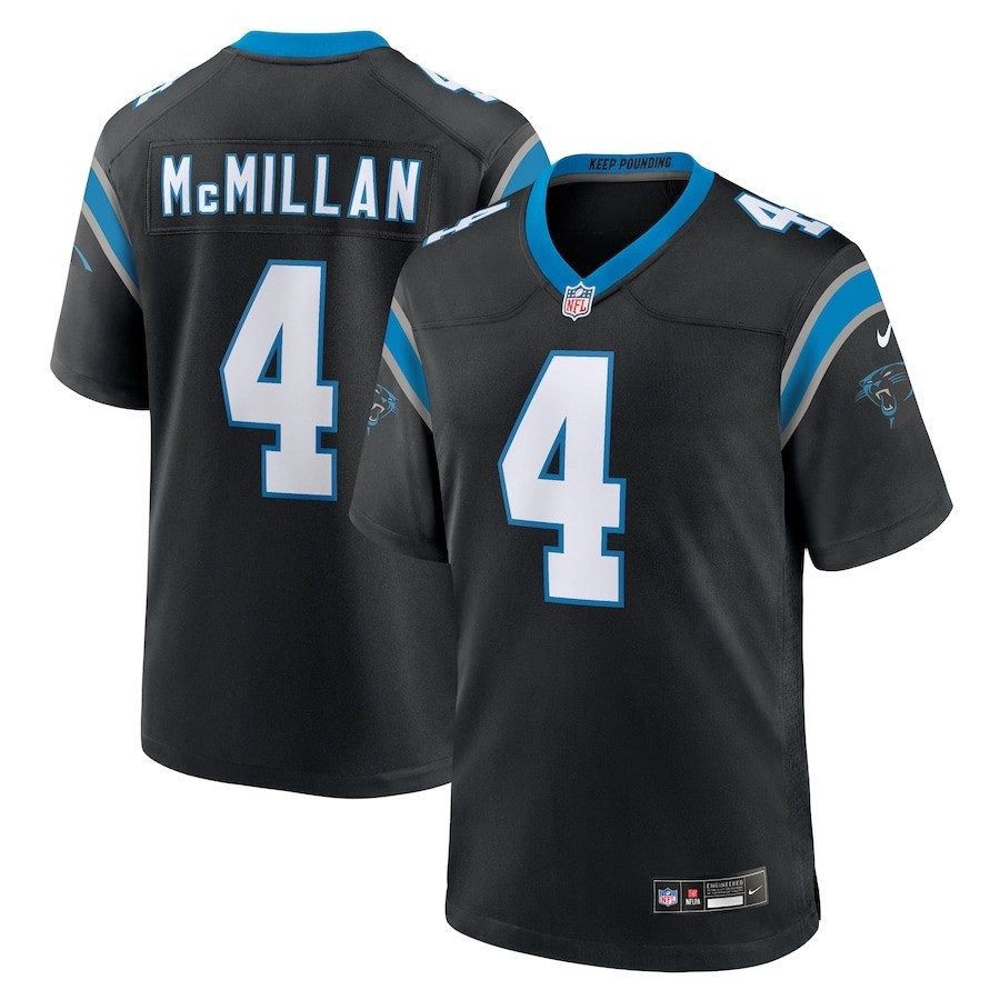 Men\'s Panthers #4 McMillan 2025 Jersey Men\'s Panthers #4 McMillan 2025 Jersey