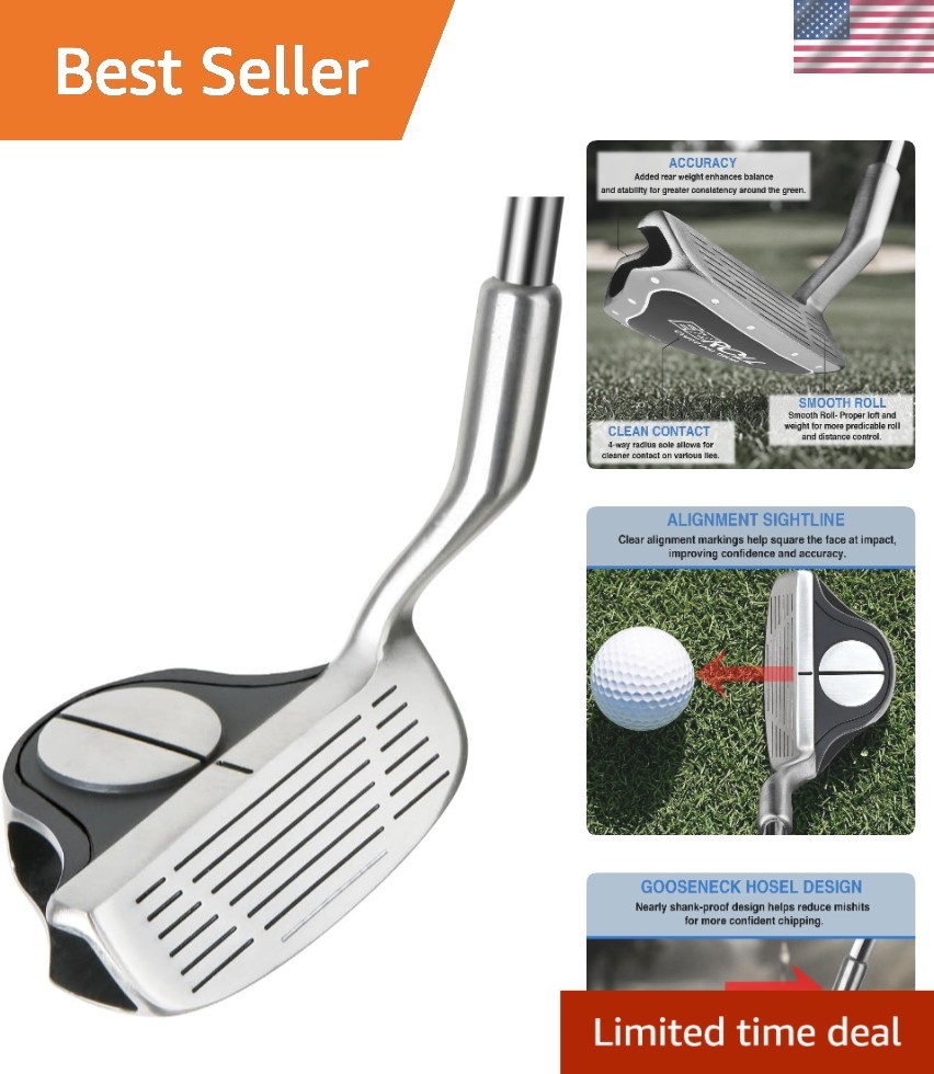 35-Inch EZ Roll Golf Chipper - Uniflex Flex, Shank-Proof Design, Multiple Colors