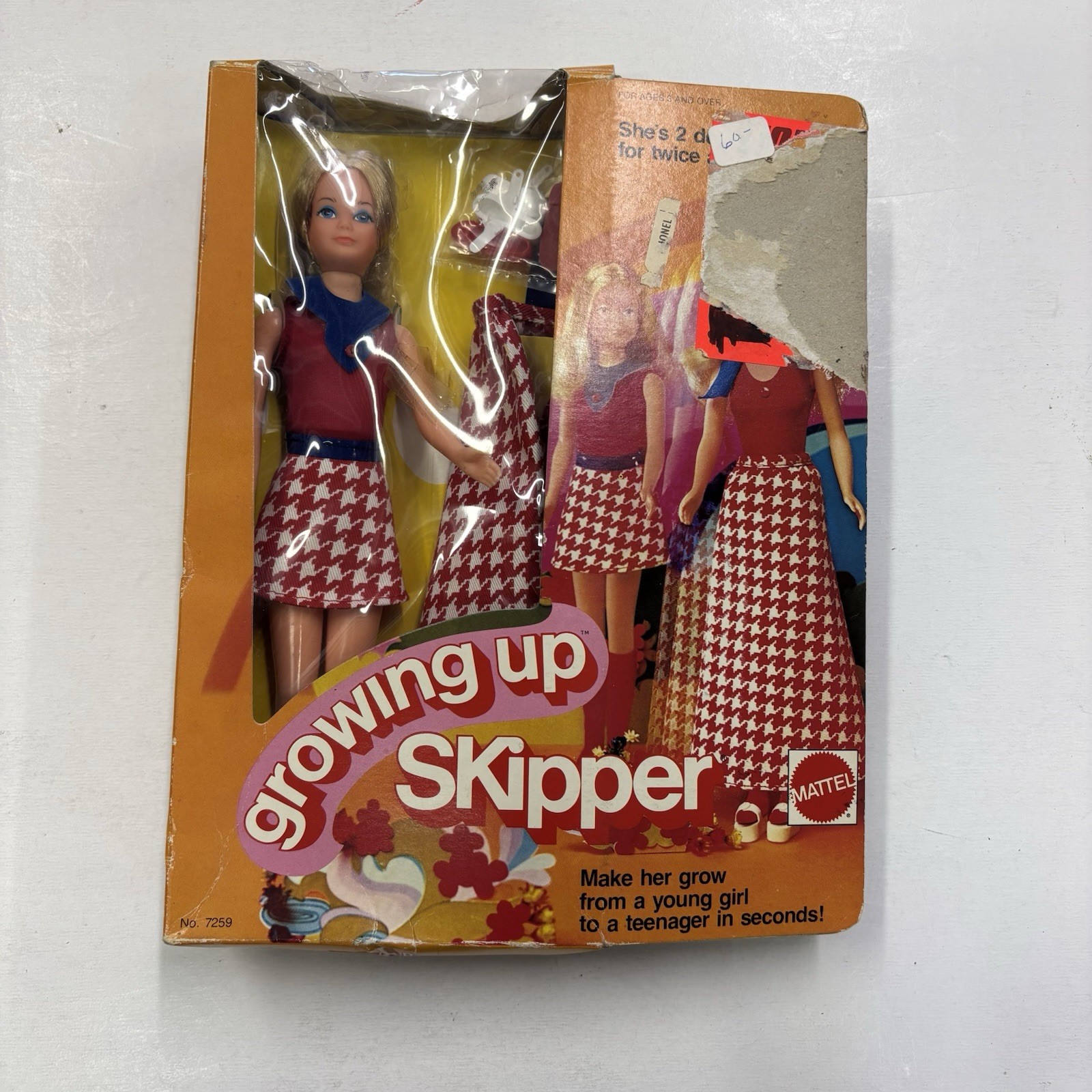 Barbie Vintage Growing Up Skipper Doll 1974 Mattel 7259 Barbie Vintage Growing Up Skipper Doll 1974 Mattel 7259