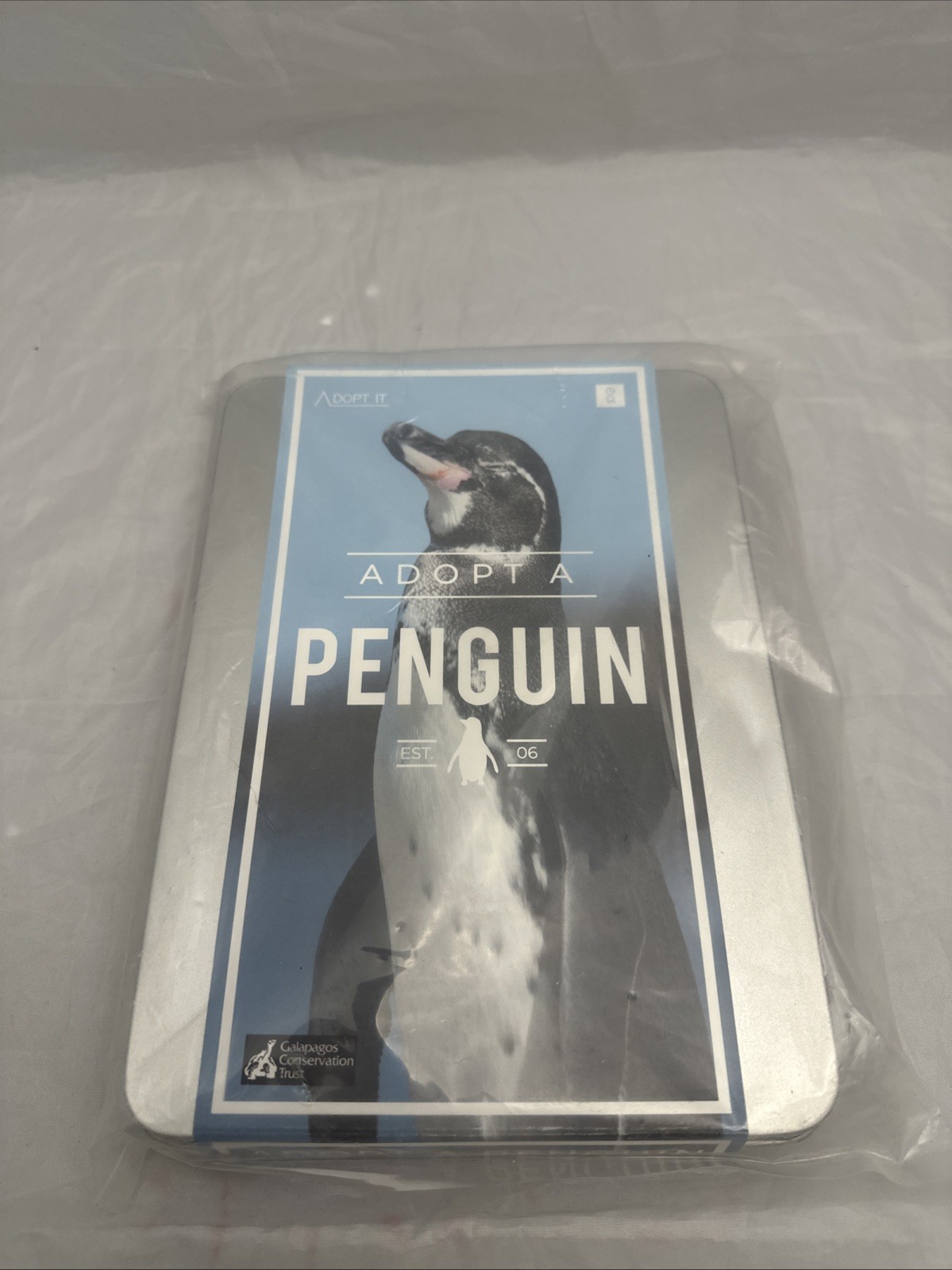 Penguin Adopt It - Charity Animal Adoption Tin - Comes W Fact Sheets, Postcard..