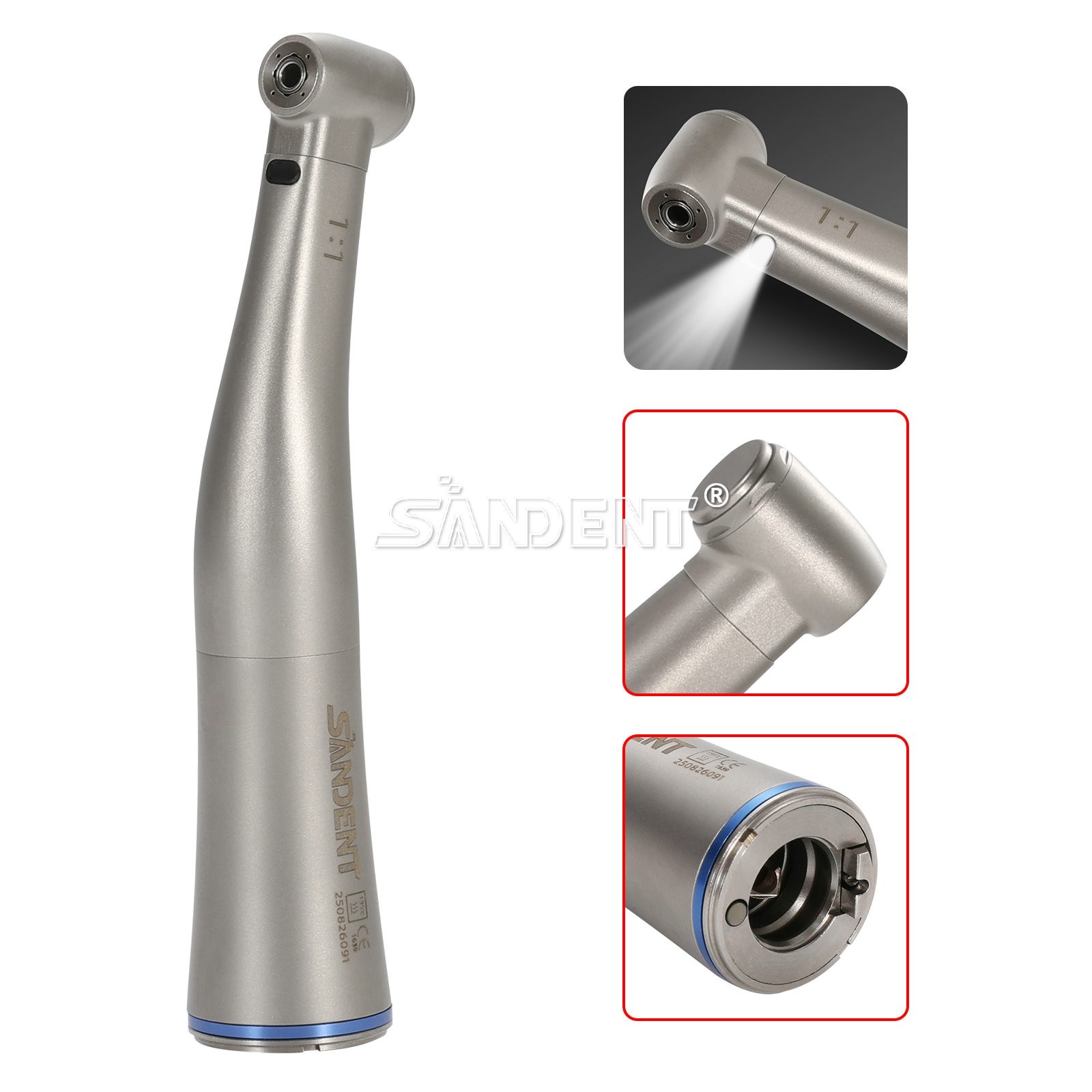 Dental 1:5 Fiber Optic LED Contra Angle Handpiece fit NSK E-Type Electric Motor Dental 1:5 Fiber Optic LED Contra Angle Handpiece fit NSK E-Type Electric Motor