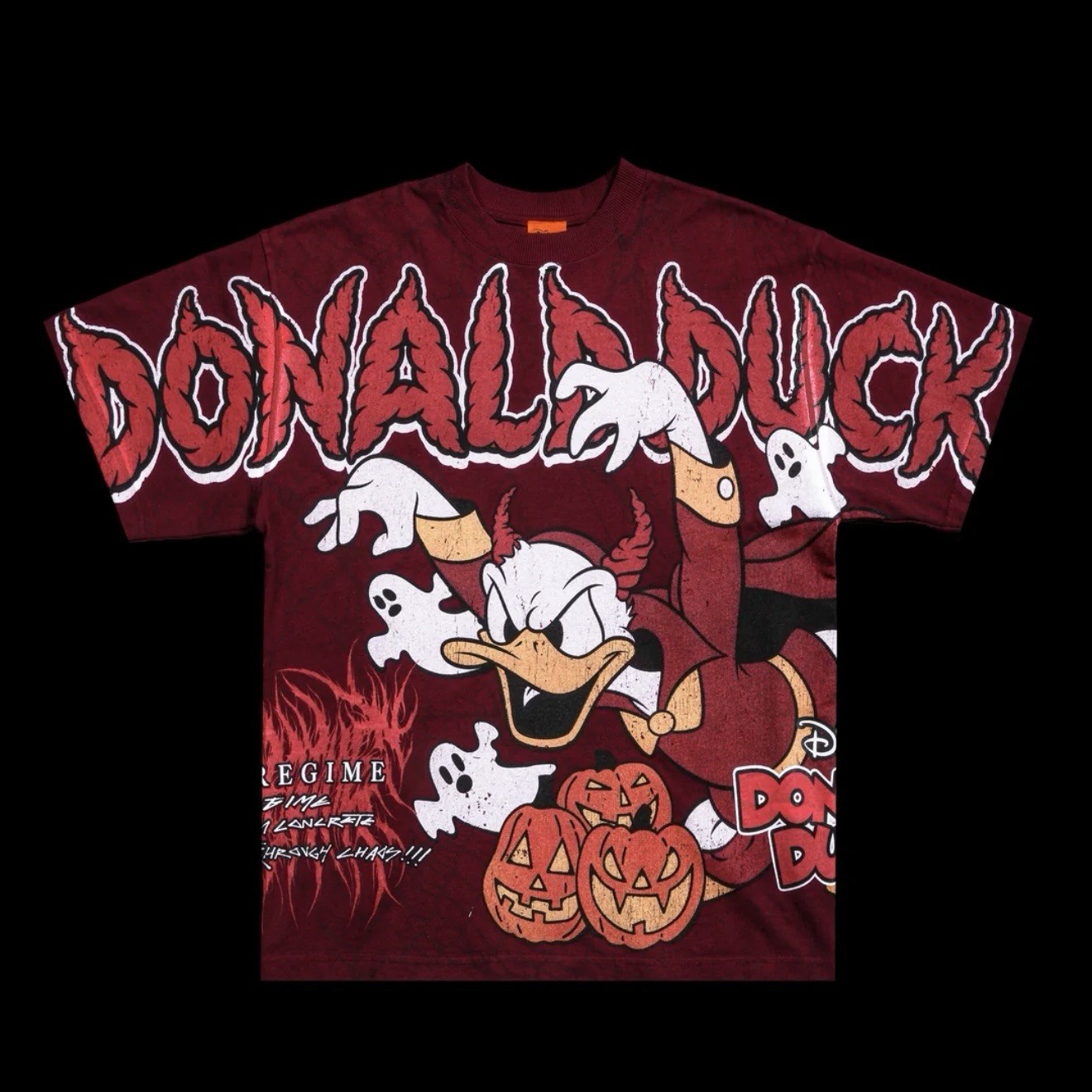 Small Civil Regime Disney Halloween Donald Duck Chaos 199X Oversized Tee Shirt