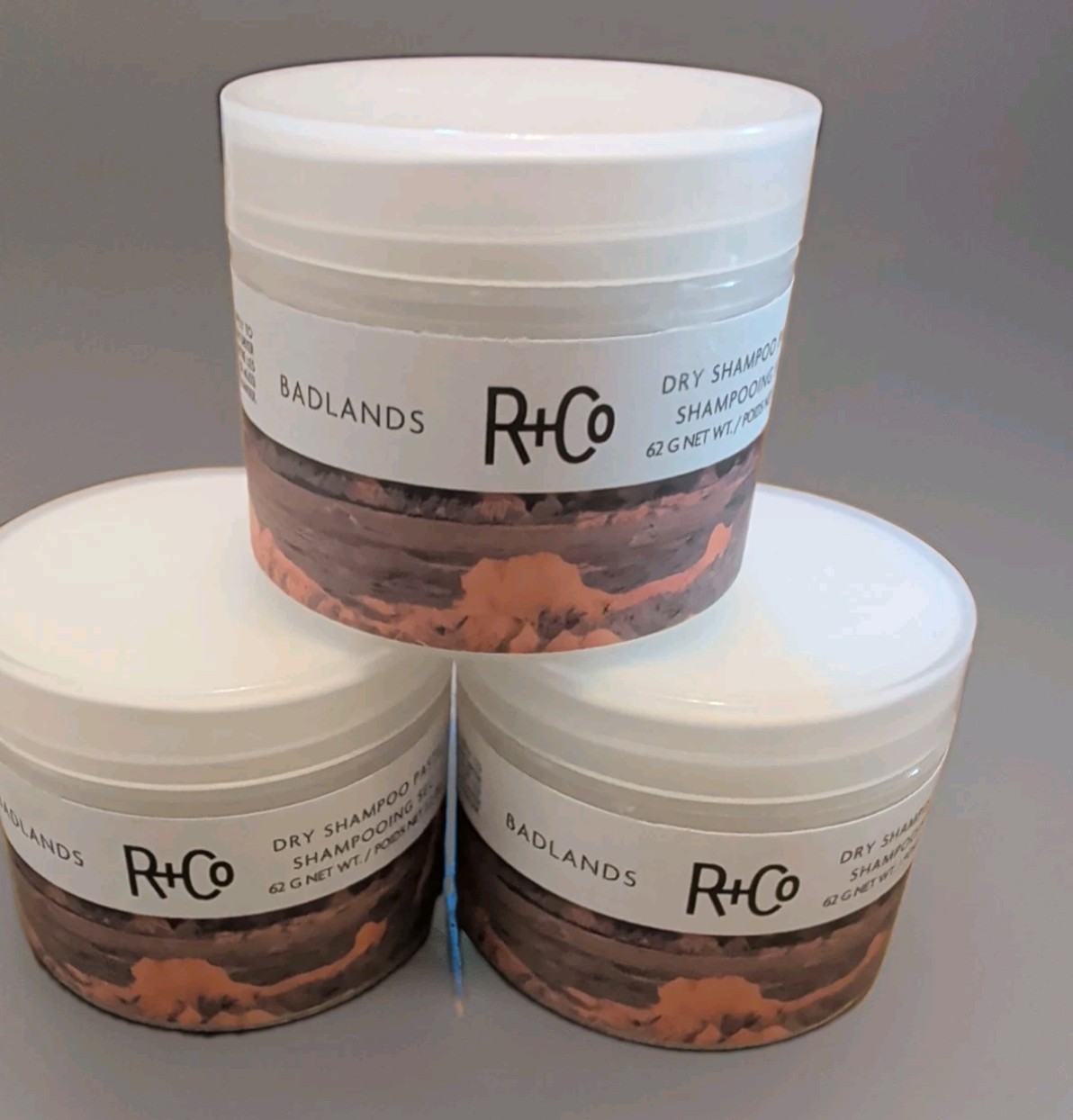 3 Pack/ R+Co BADLANDS Dry Shampoo Paste 62g / 2.2oz – Volcanic Ash – New 3 Pack/ R+Co BADLANDS Dry Shampoo Paste 62g / 2.2oz – Volcanic Ash – New