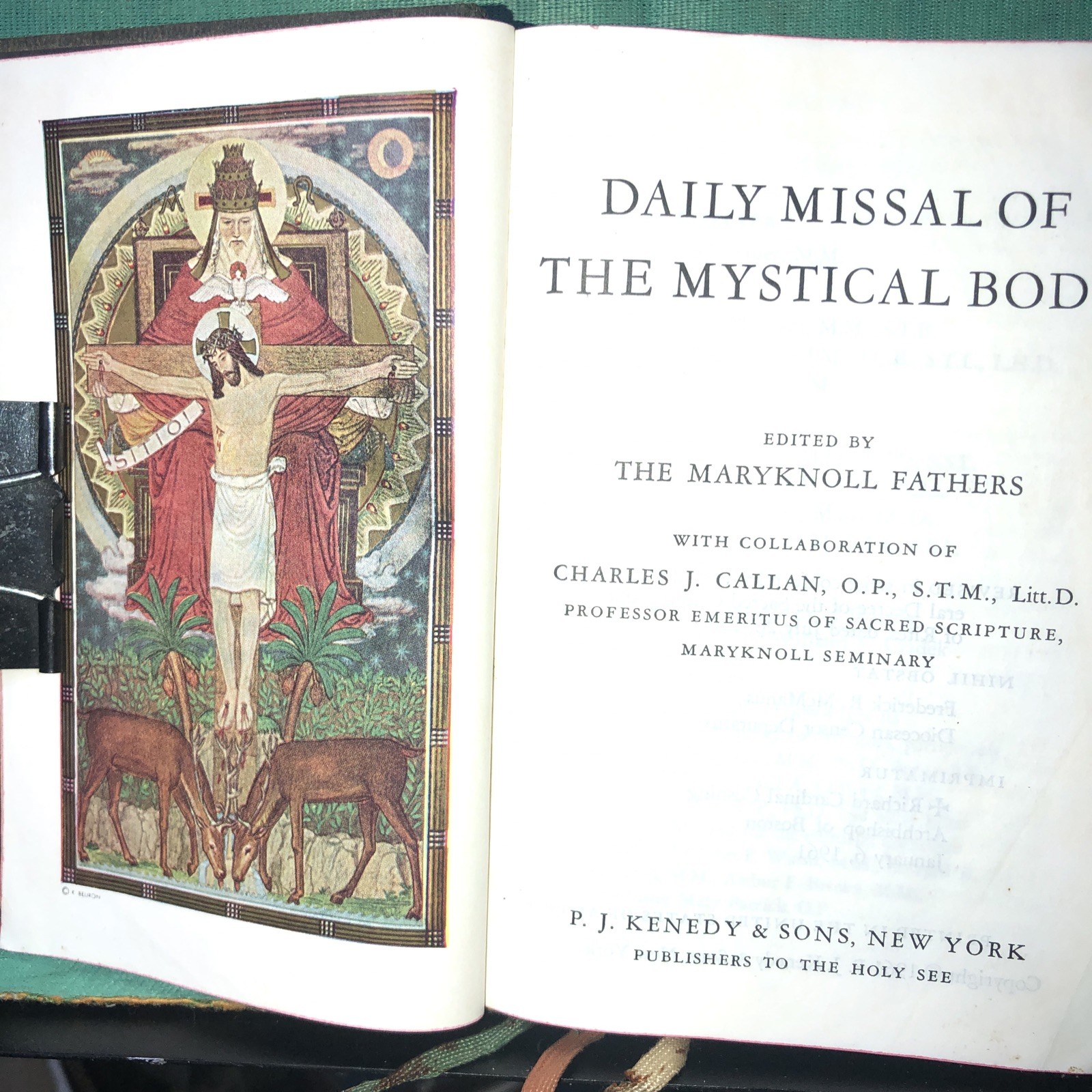 Maryknoll Daily Missal Of The Mystical Body  LOT Y