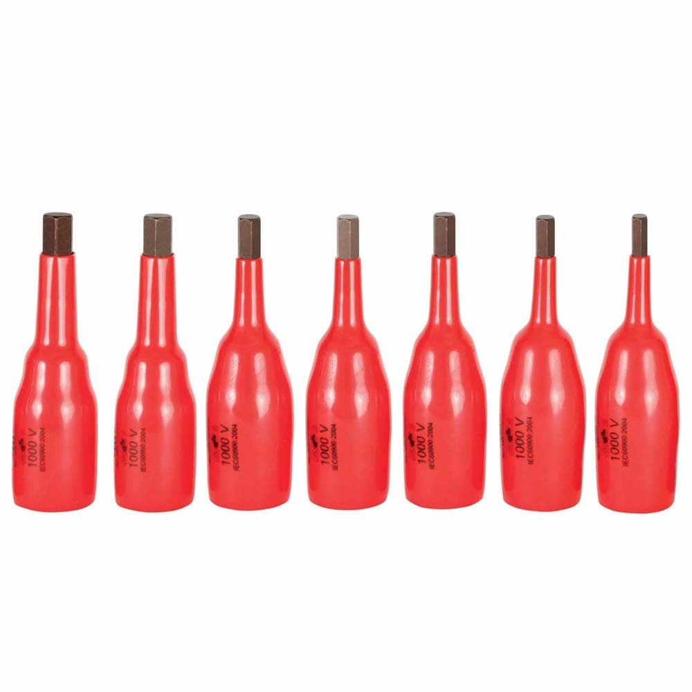 Wiha 31890 7 Piece Insulated Hex Socket Set 3/8