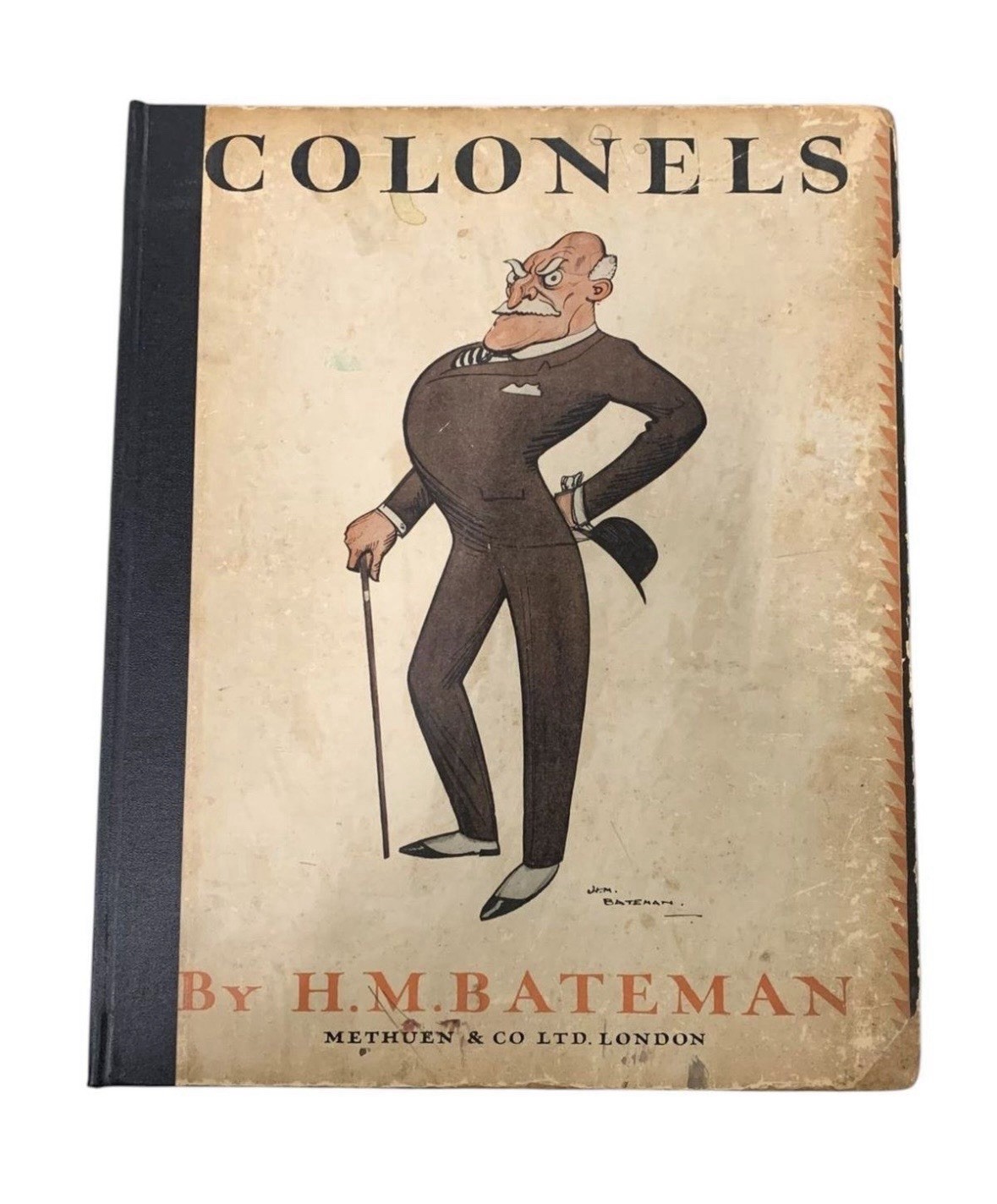 Rare 1925 First Edition Rebound Satirical Book ‘COLONELS’ by H. M. Bateman Rare 1925 First Edition Rebound Satirical Book ‘COLONELS’ by H. M. Bateman