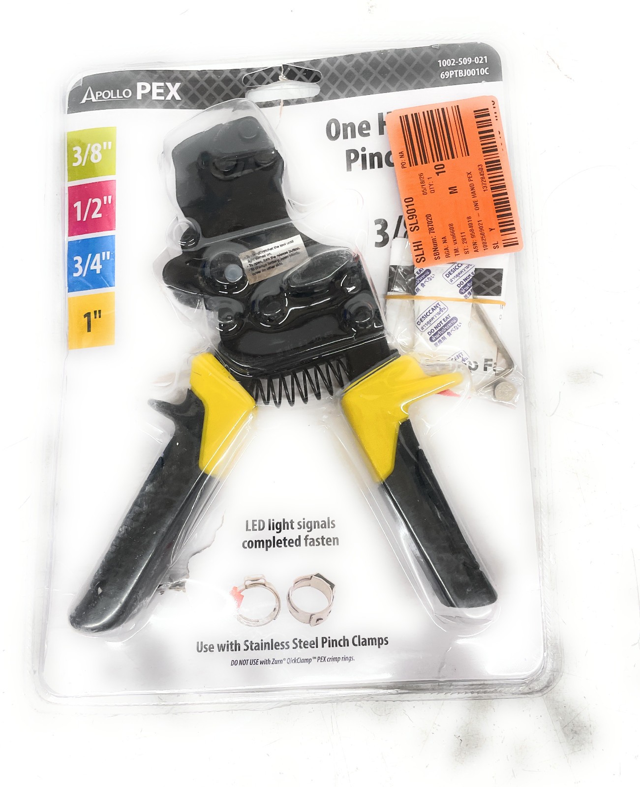 Apollo PEX One-Hand PEX-B Pinch Clamp Tool, 3/8\