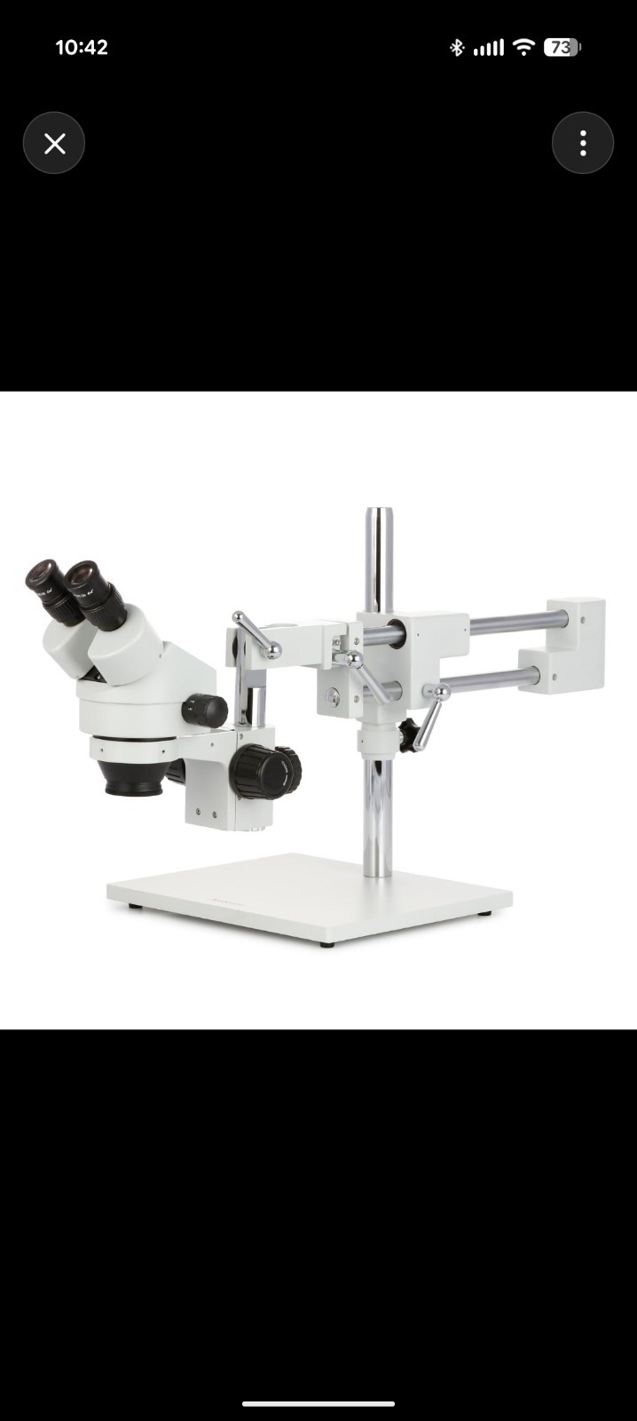 AmScope SM-4BZZ 3.5X-180X Binocular Stereo Microscope Double Boom NEW