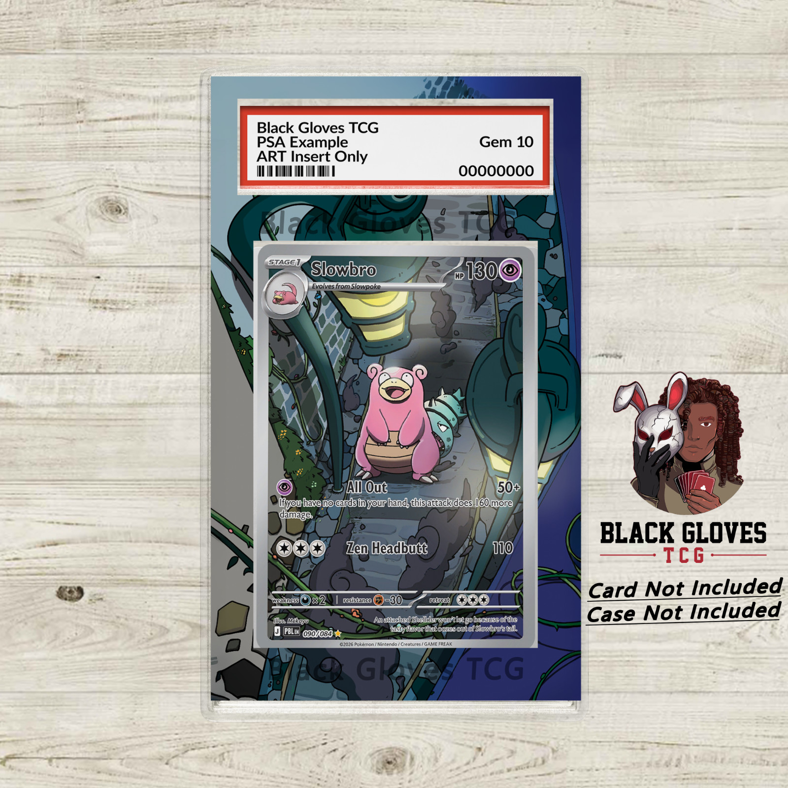 Slowbro 090/084 Pitch Black Illustration Rare Extended Art Insert