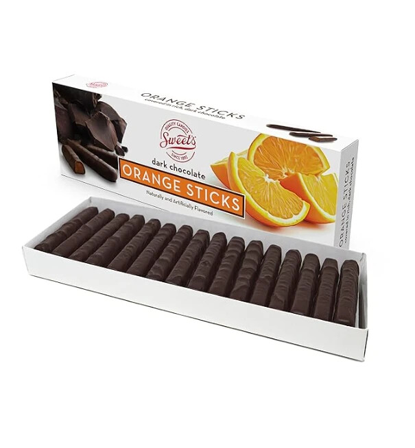 Sweets Dark Chocolate Orange Sticks, 10.5oz Box Sweets Dark Chocolate Orange Sticks, 10.5oz Box