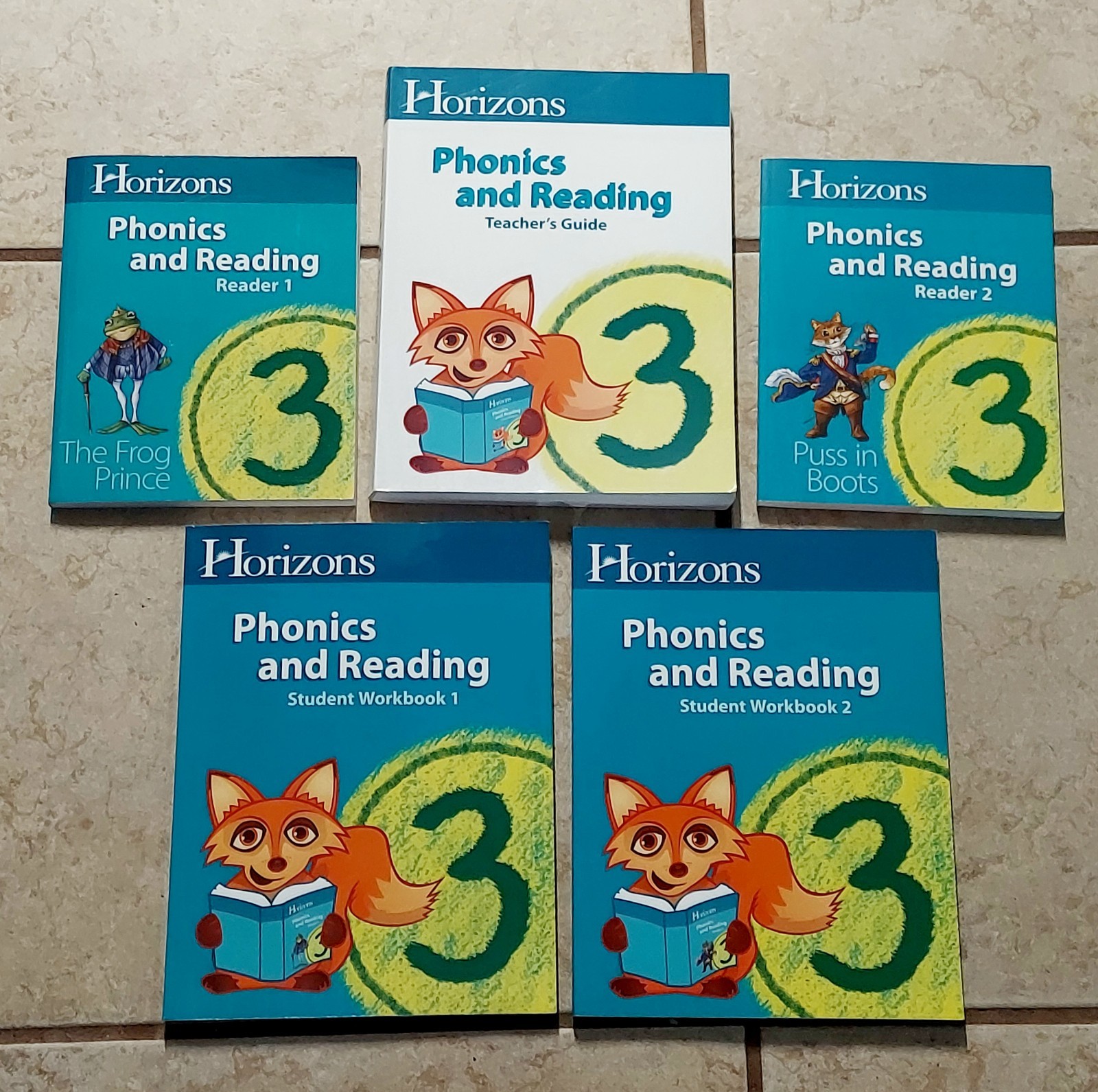 Horizons 3rd grade PHONICS AND READING 3 Complete Set Teacher Student Readers