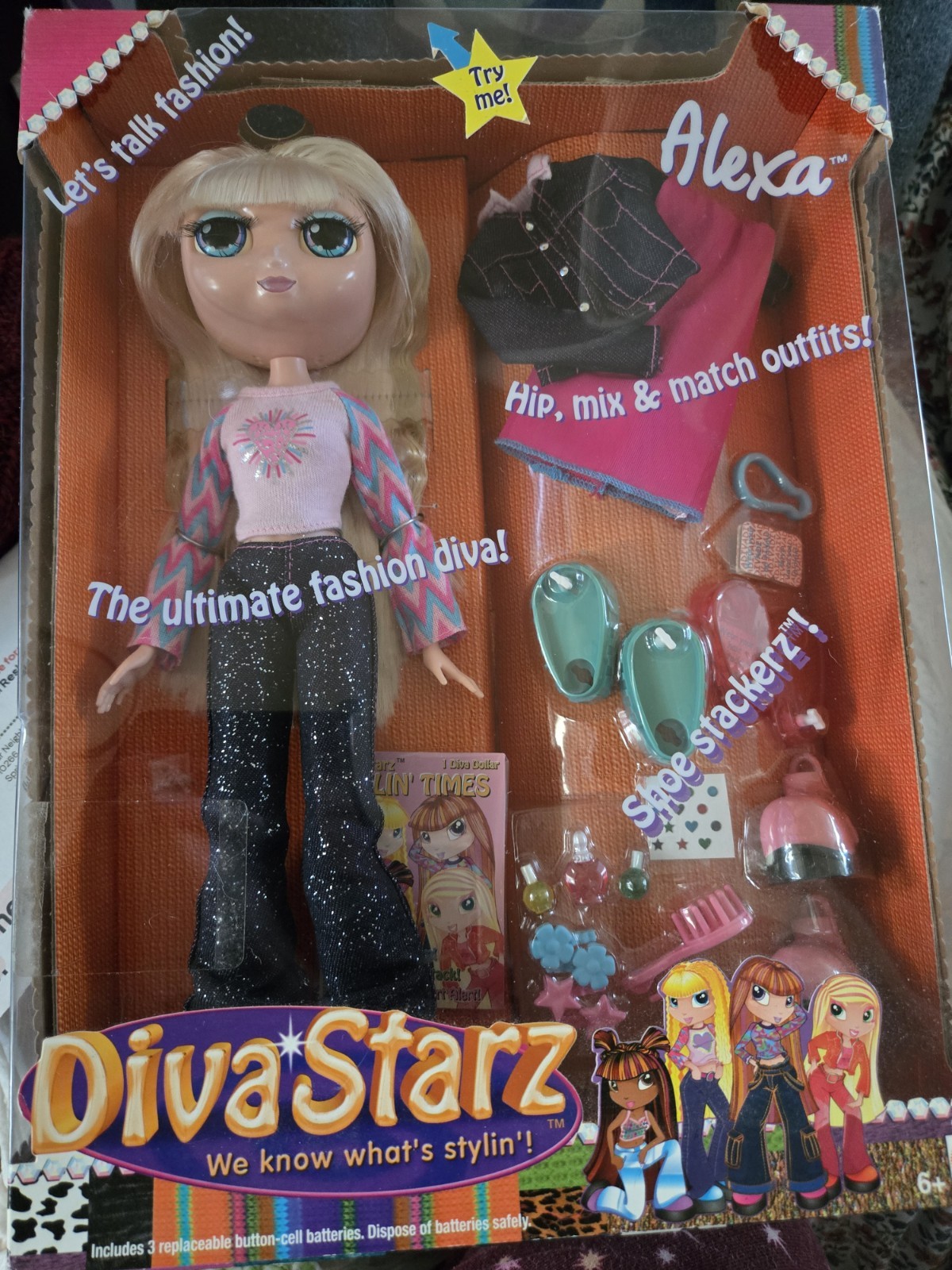 Diva Starz Alexa The Ultimate Fashion Diva 2002 NRFB Talks lips Light Up Diva Starz Alexa The Ultimate Fashion Diva 2002 NRFB Talks lips Light Up