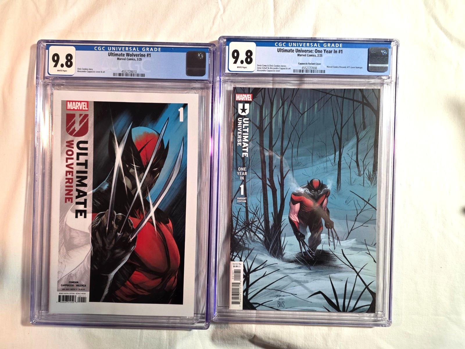 Ultimate Wolverine & Universe: One Year In both 1ST Prints and CGC 9.8 Ultimate Wolverine & Universe: One Year In both 1ST Prints and CGC 9.8