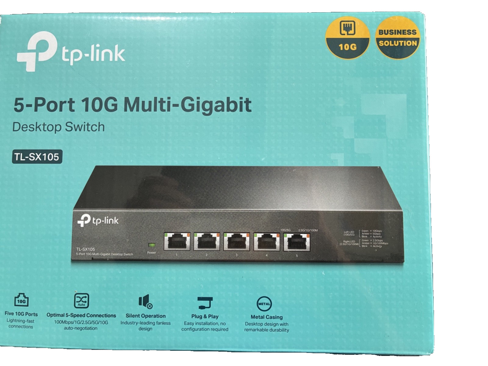 TP-Link TL-SX105 10GB 5-Port Switch - Unopened TP-Link TL-SX105 10GB 5-Port Switch - Unopened