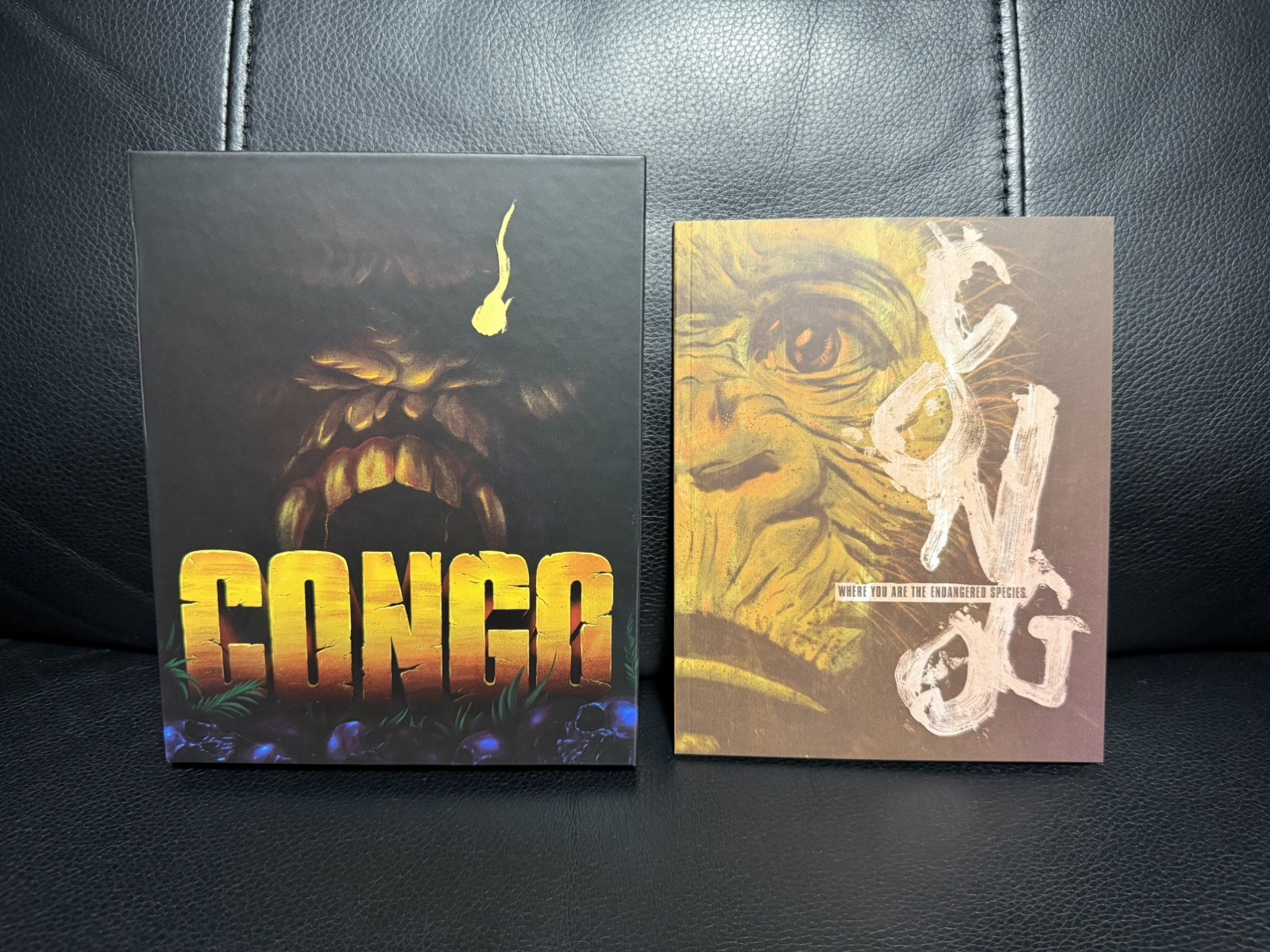 Congo 4K *MINT* OOP *RIGID BOX+BOOK ONLY* *NO DISCS, CASE, OR SLIPCOVER*