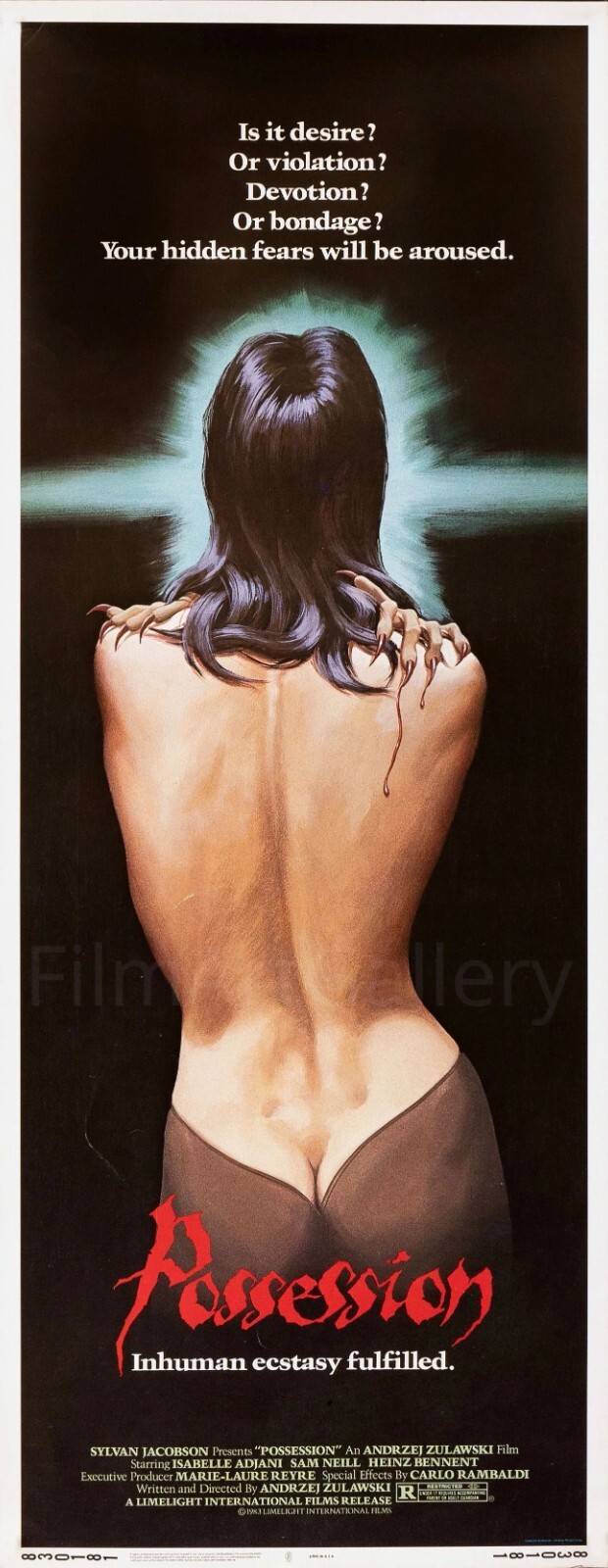POSSESSION 1981 US insert poster print 14x36\
