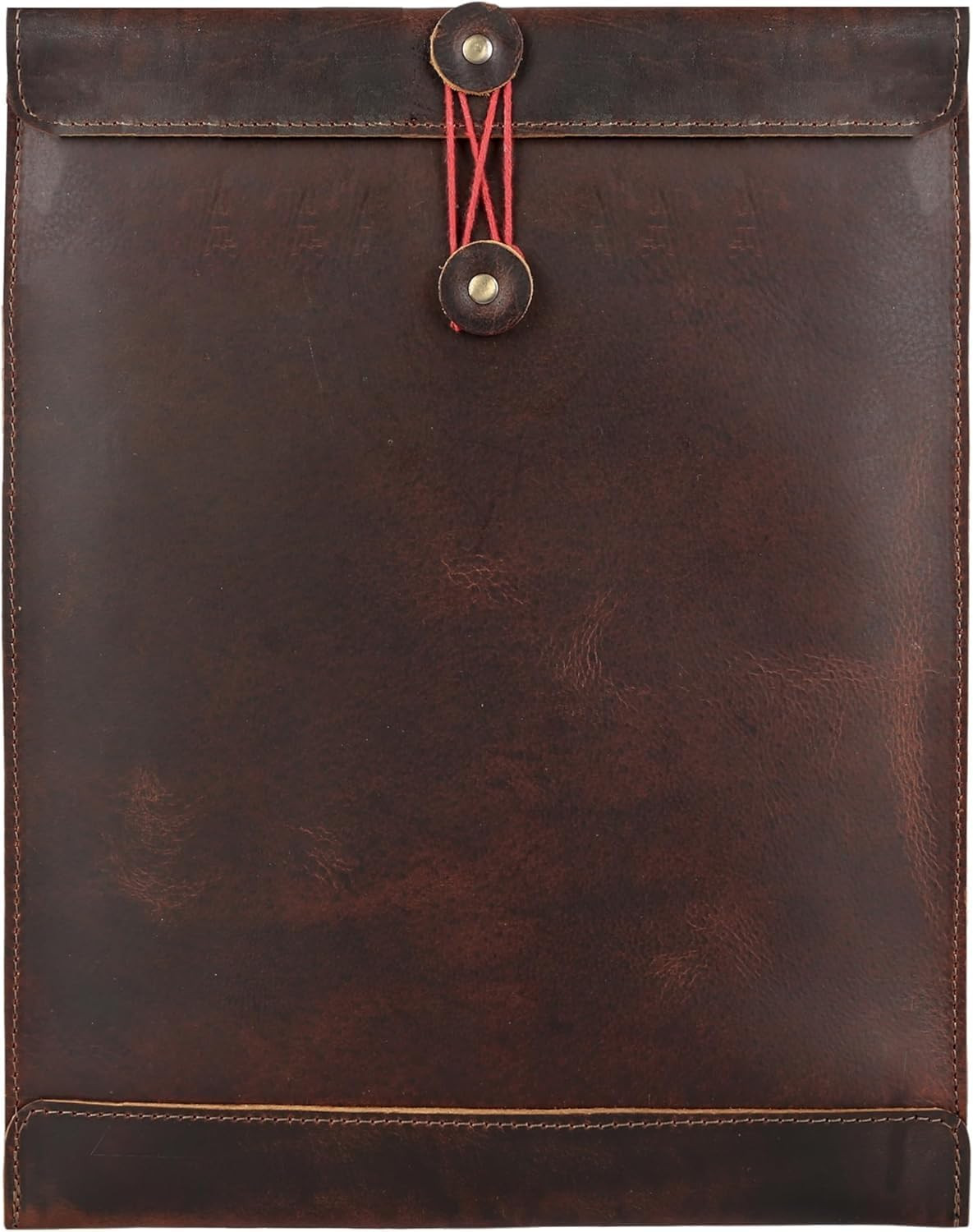 Leather Document Holder Envelope Folder,  Bourbon Brown A4 Letter Size Filing