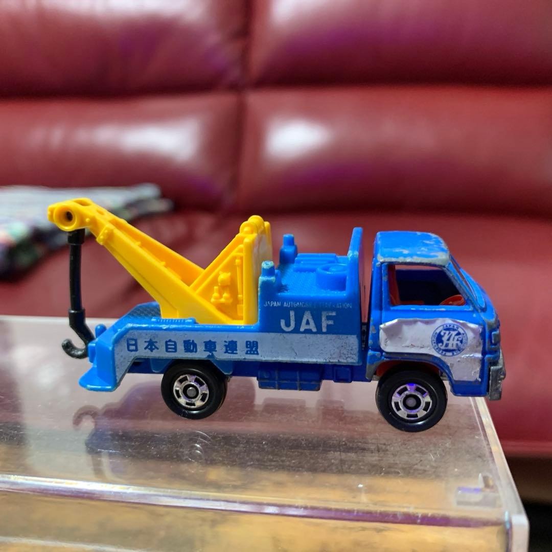 Tomica Japanese Mitsubishi Canter Jaf Wrecker No Box Used - Toy Car - M