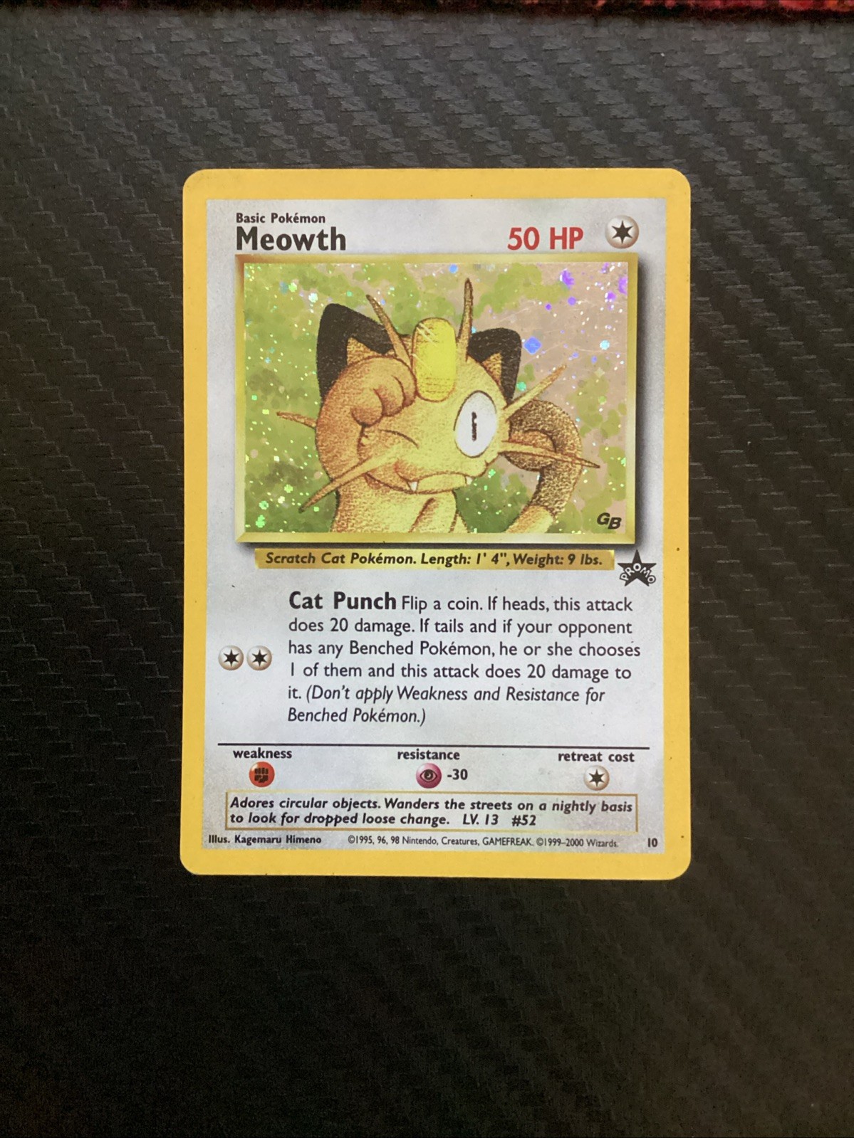 Meowth 10/53 Wotc Promo Holo - MP