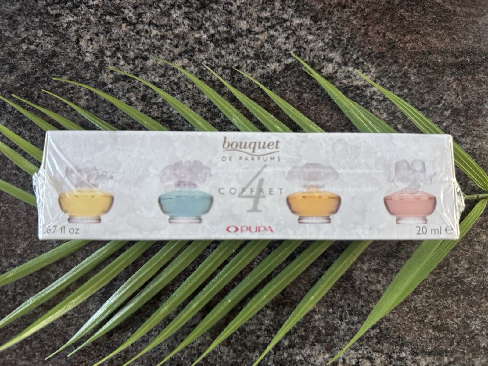 Vintage Pupa coffret bouquet de parfums .67 fl oz Set of 4 sealed / Unopened