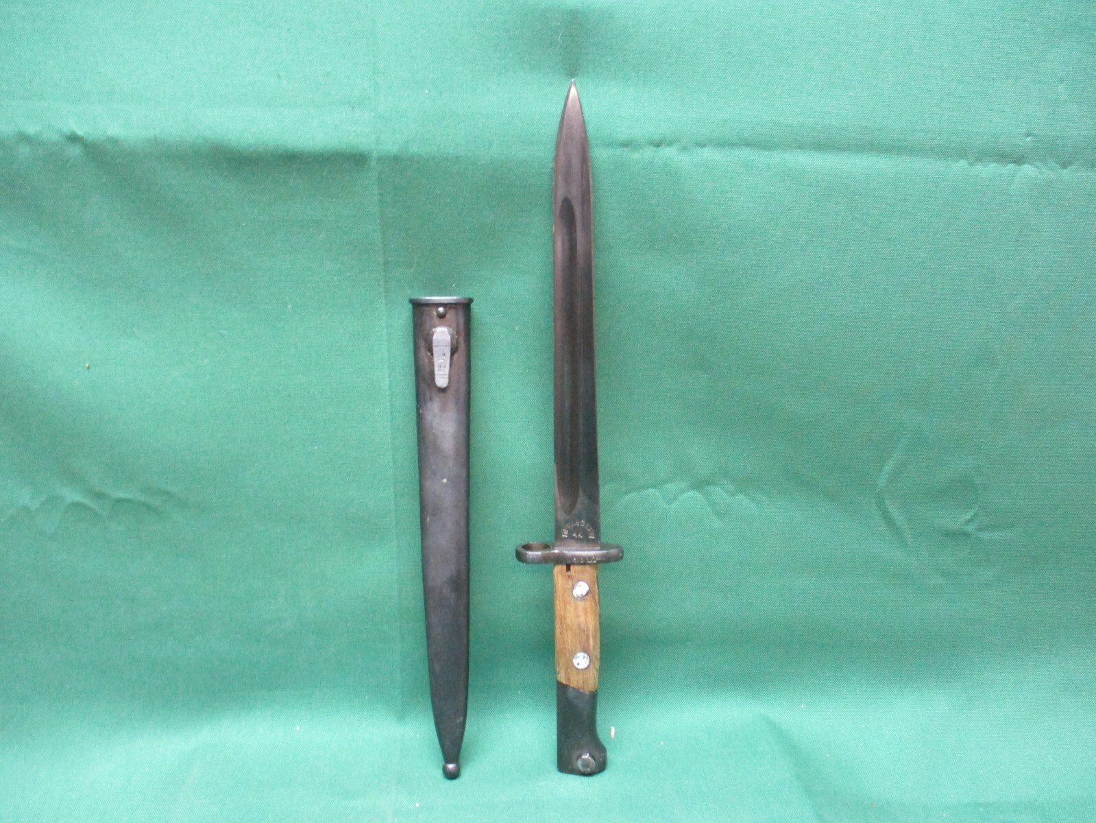 Post WW2 Yugoslavian Bayonet & Scabbard, Matching #'s Post WW2 Yugoslavian Bayonet & Scabbard, Matching #'s