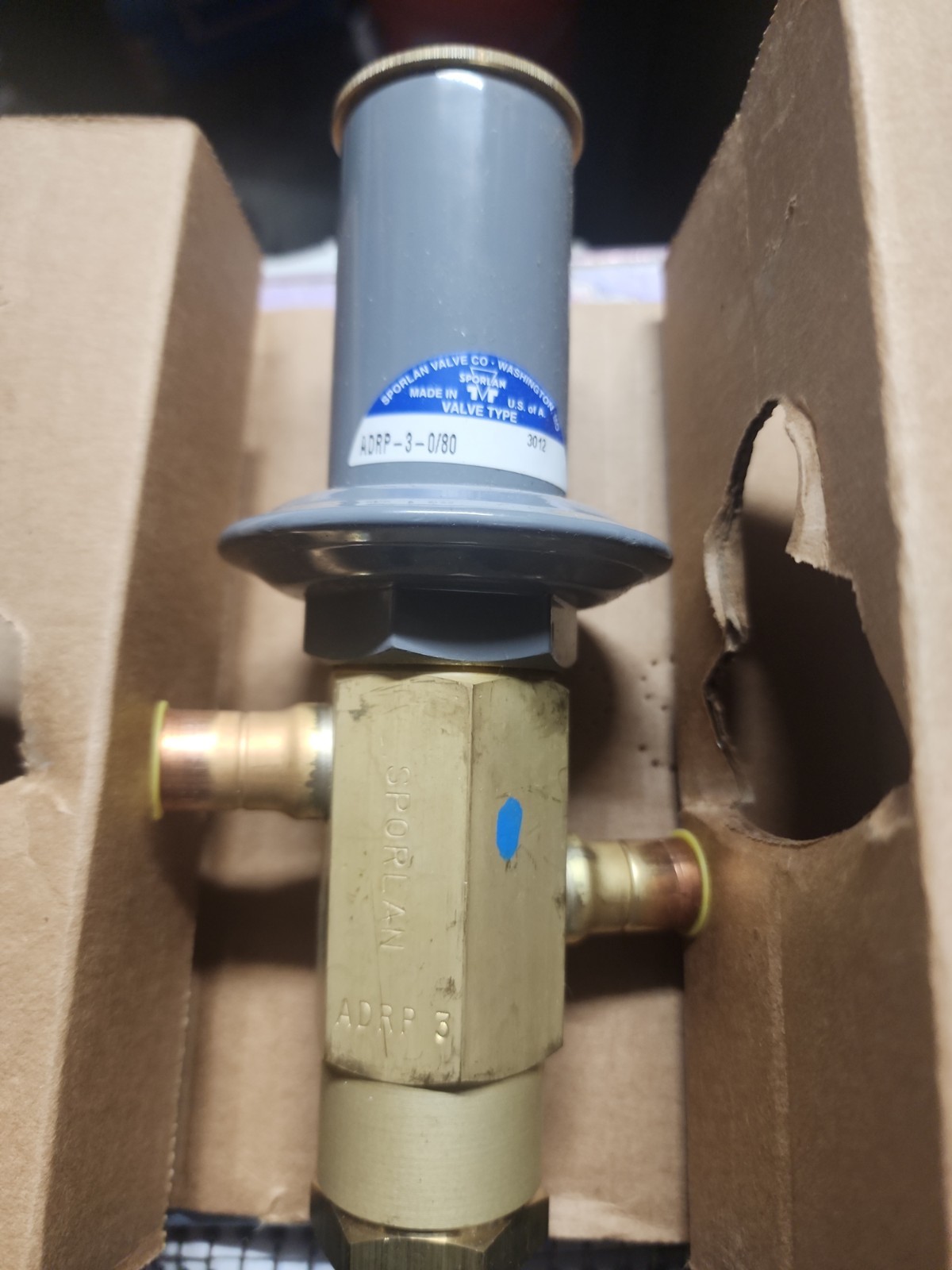 Sporlan Discharge Bypass Valve ADRP-3 0/80 Adjustment Range 5/8