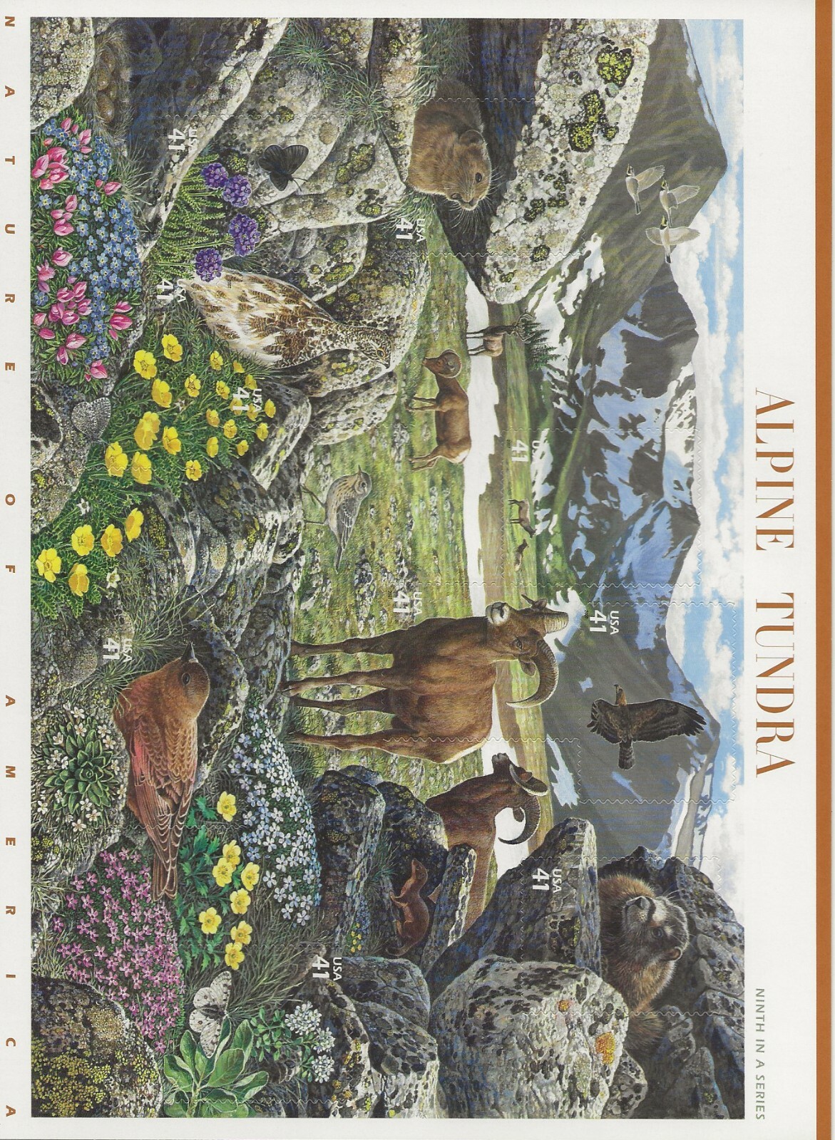 2007 41 cent Alpine Tundra full Sheet of 10 Scott #4198, Mint NH